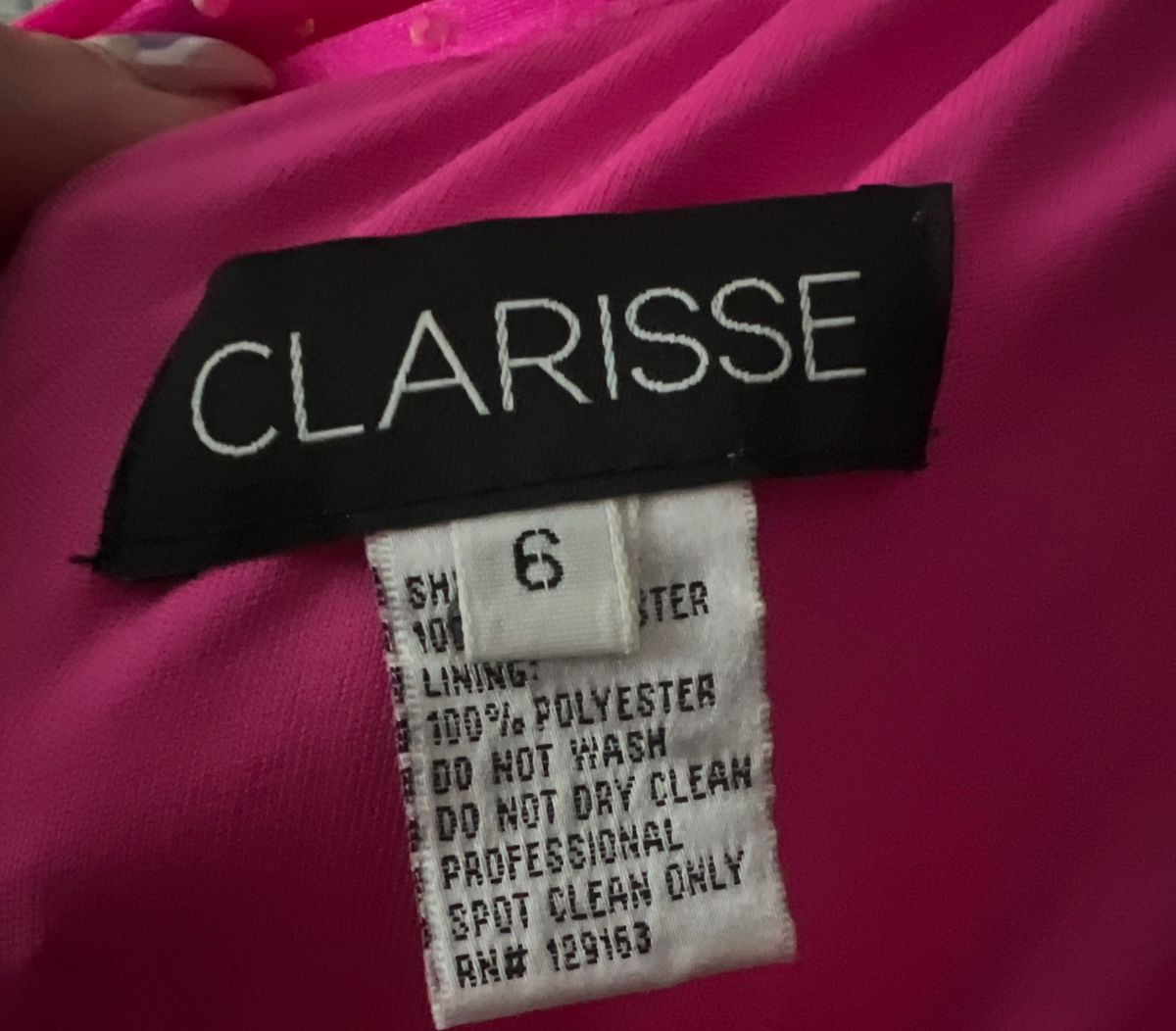 Clarisse Size 6 Prom Plunge Pink Side Slit Dress on Queenly