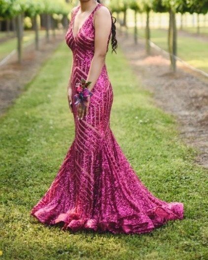 Jovani Size XS Prom Pink Floor Length Maxi on Queenly
