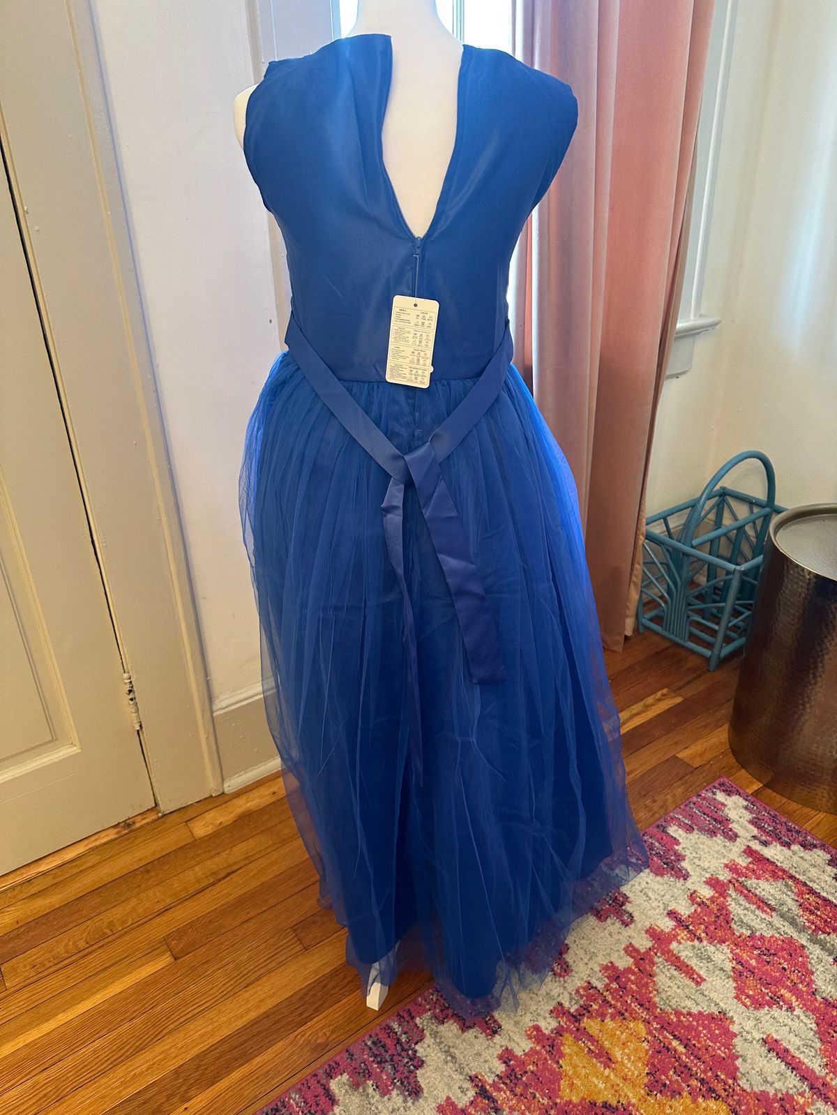 Girls Size 14 Blue Ball Gown on Queenly