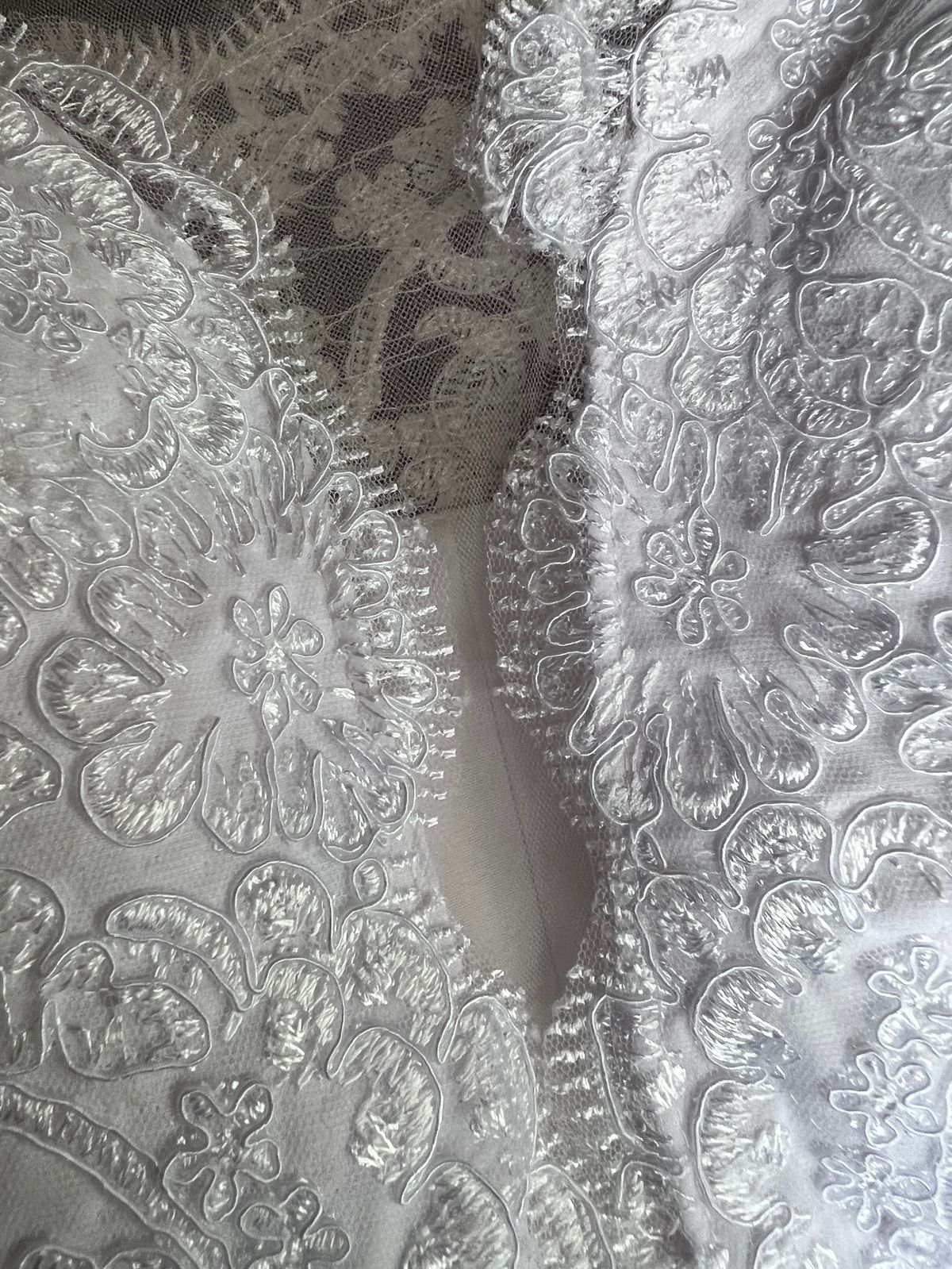 Lulus Size 6 Wedding Long Sleeve White Mermaid Dress on Queenly