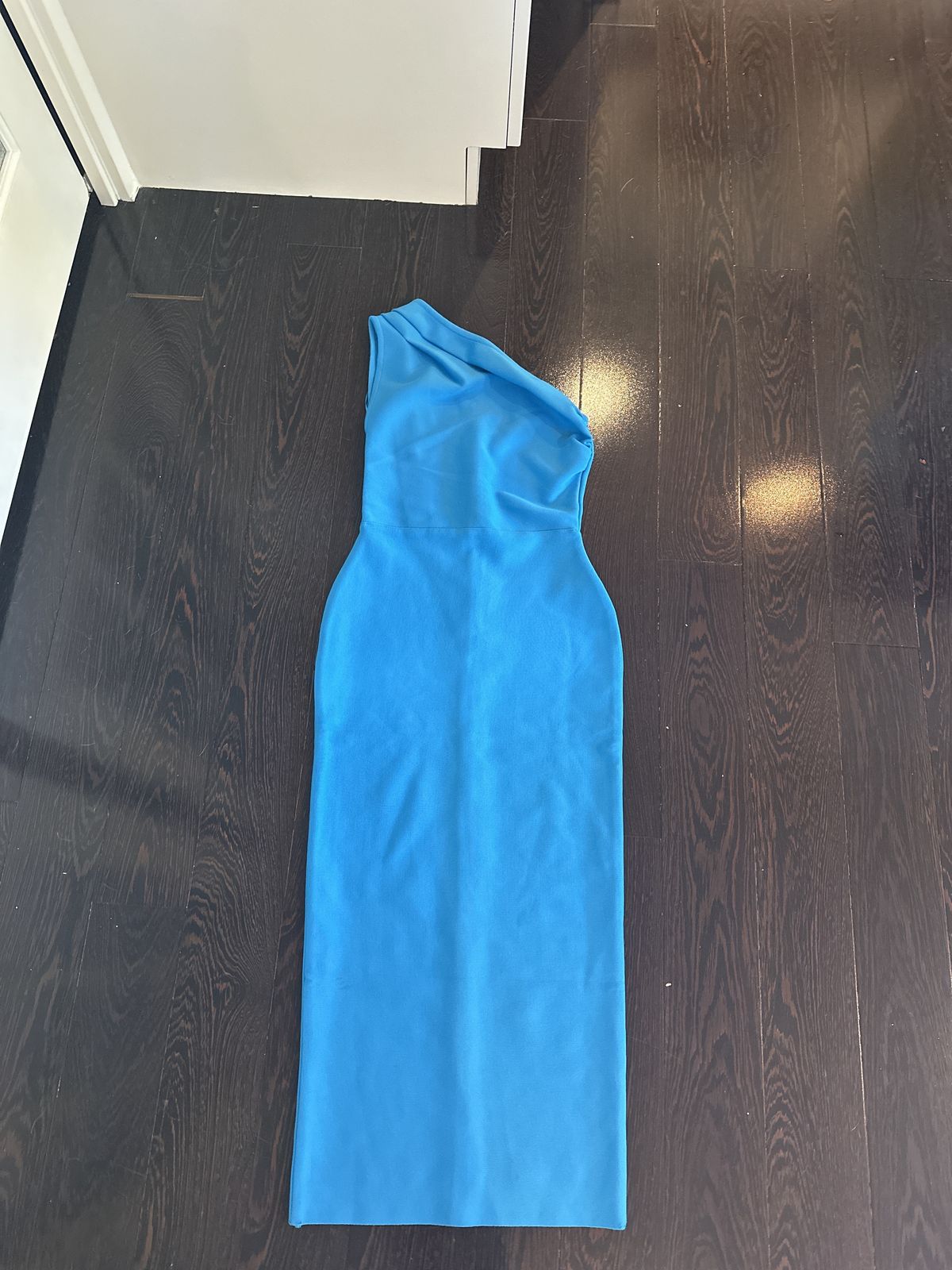 Size 0 Nightclub One Shoulder Blue Cocktail Dress on Queenly