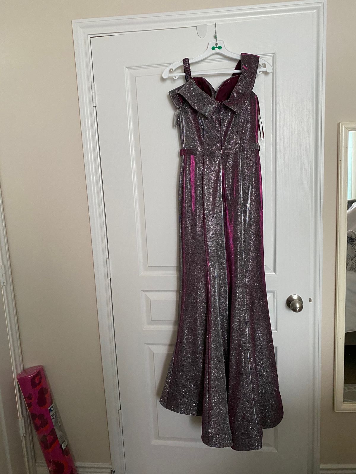 Size S Prom Strapless Purple Side Slit Dress on Queenly