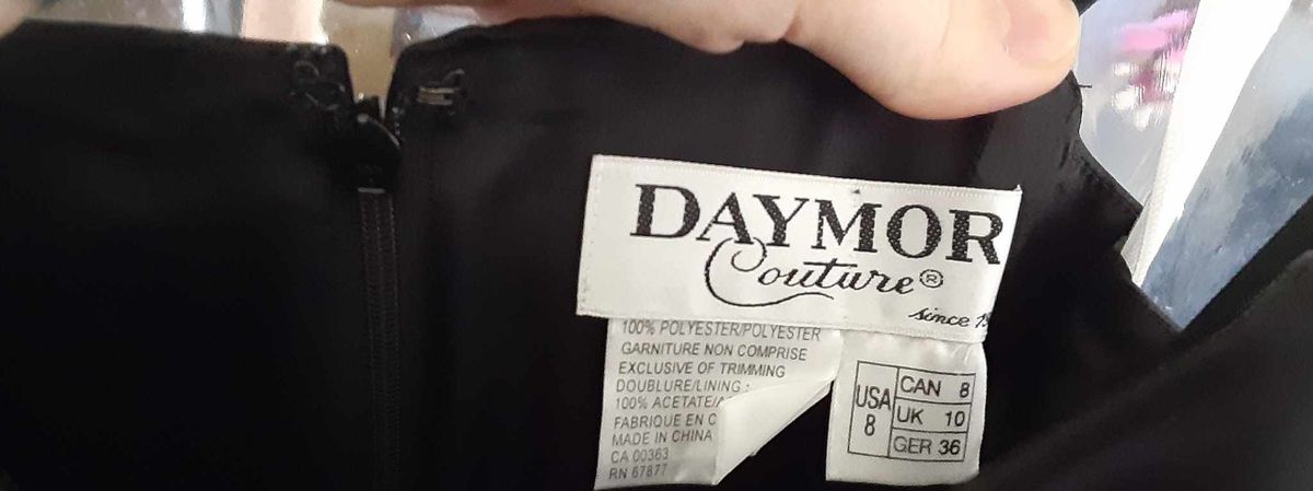 Daymor Couture Size 8 Black Ball Gown on Queenly