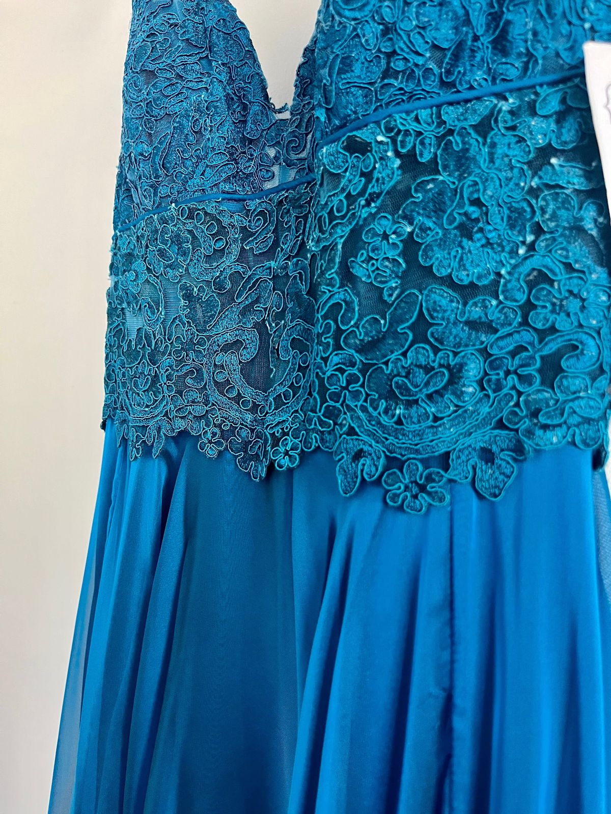 Style 52818 Sherri Hill Size 6 Prom Plunge Blue Floor Length Maxi on Queenly