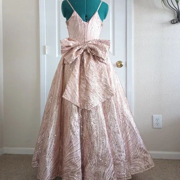 Dancing queen Size 2 Prom Pink Ball Gown on Queenly