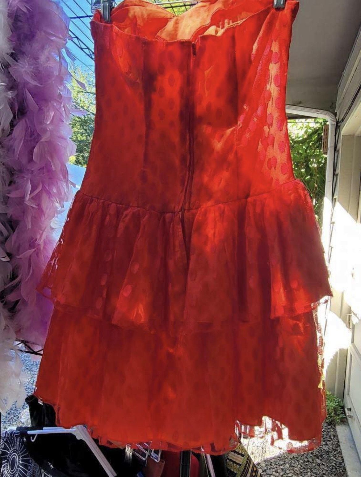 Notorious Girls Size 5 Prom Strapless Red Cocktail Dress on Queenly