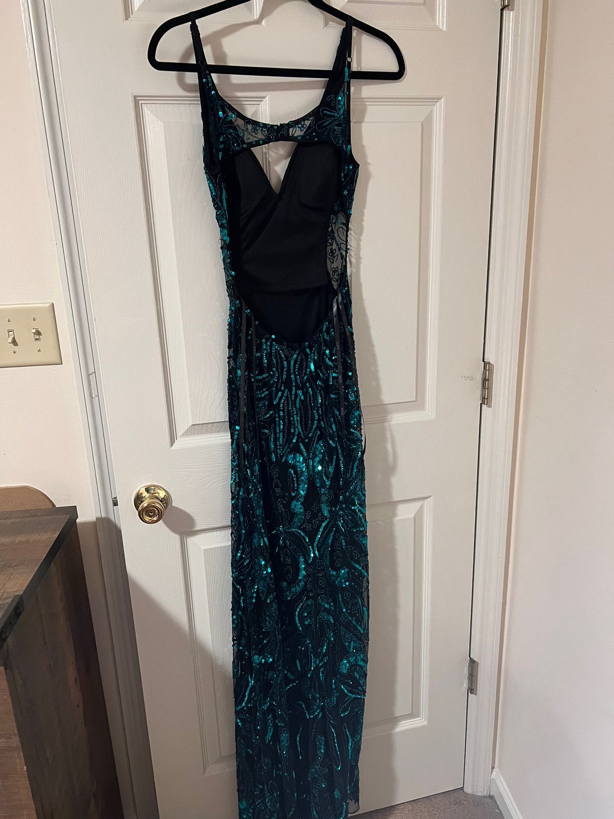 Aleta Size 4 Prom Plunge Multicolor Mermaid Dress on Queenly