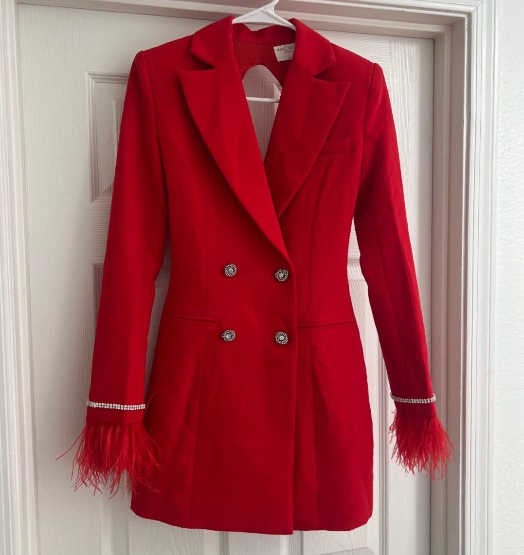 Miss Circle Size 0 Pageant Blazer Red Cocktail Dress on Queenly