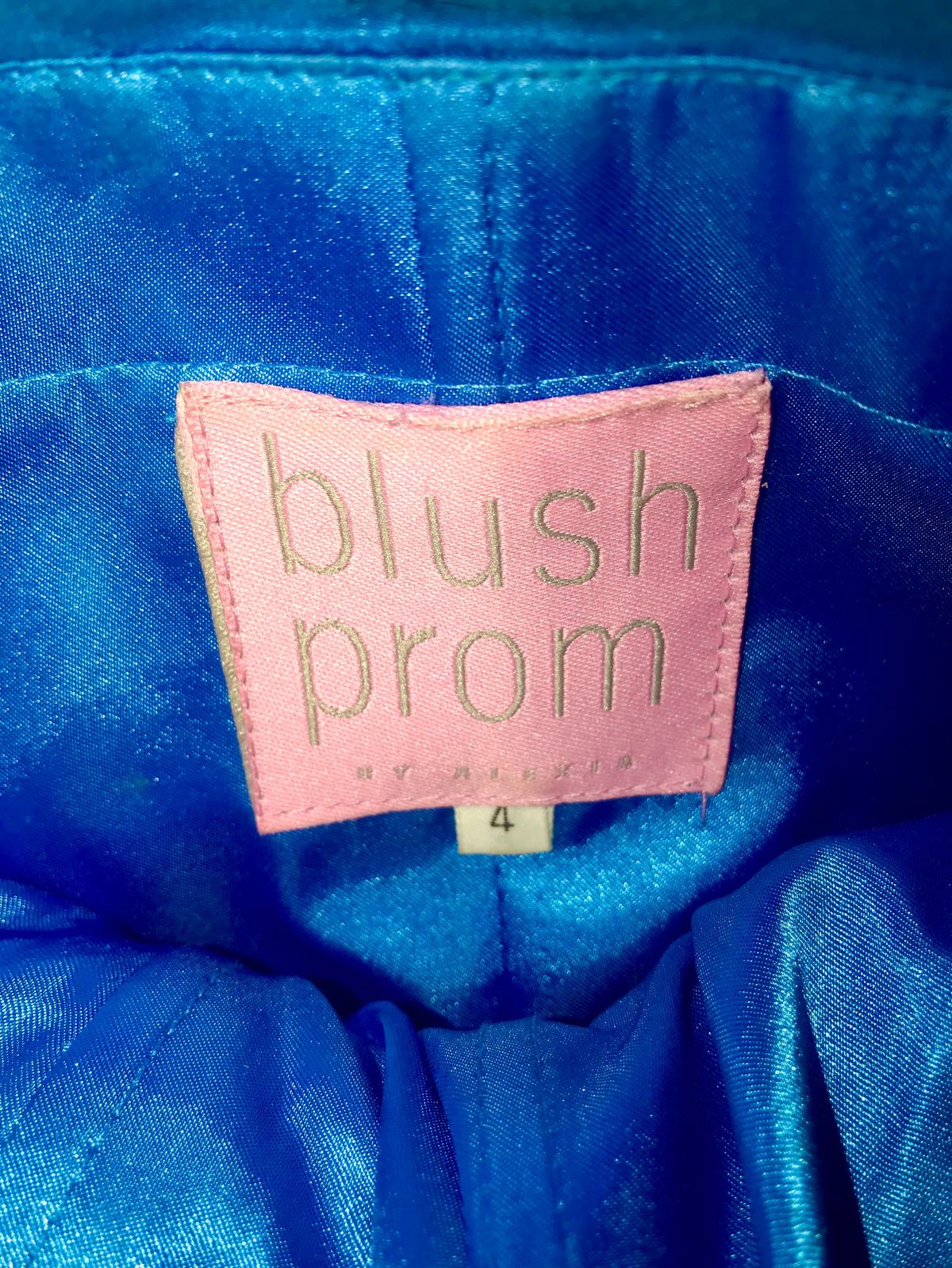 Blush Prom Size 4 Prom Strapless Blue Cocktail Dress on Queenly