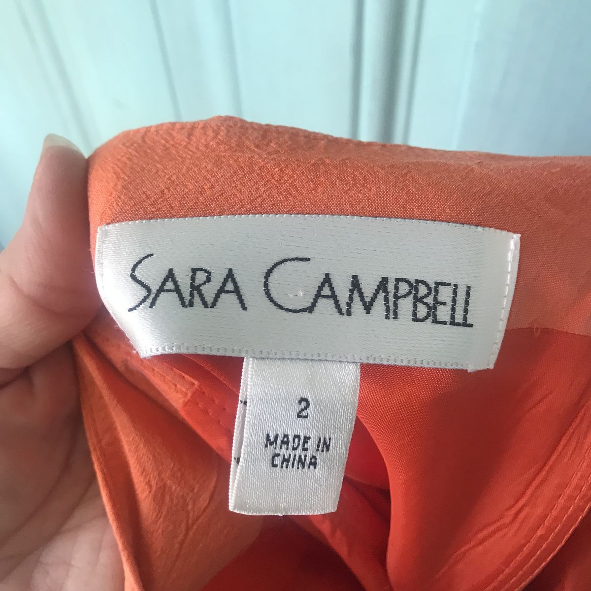 Sara Campbell Size 2 Pageant Halter Orange Cocktail Dress on Queenly