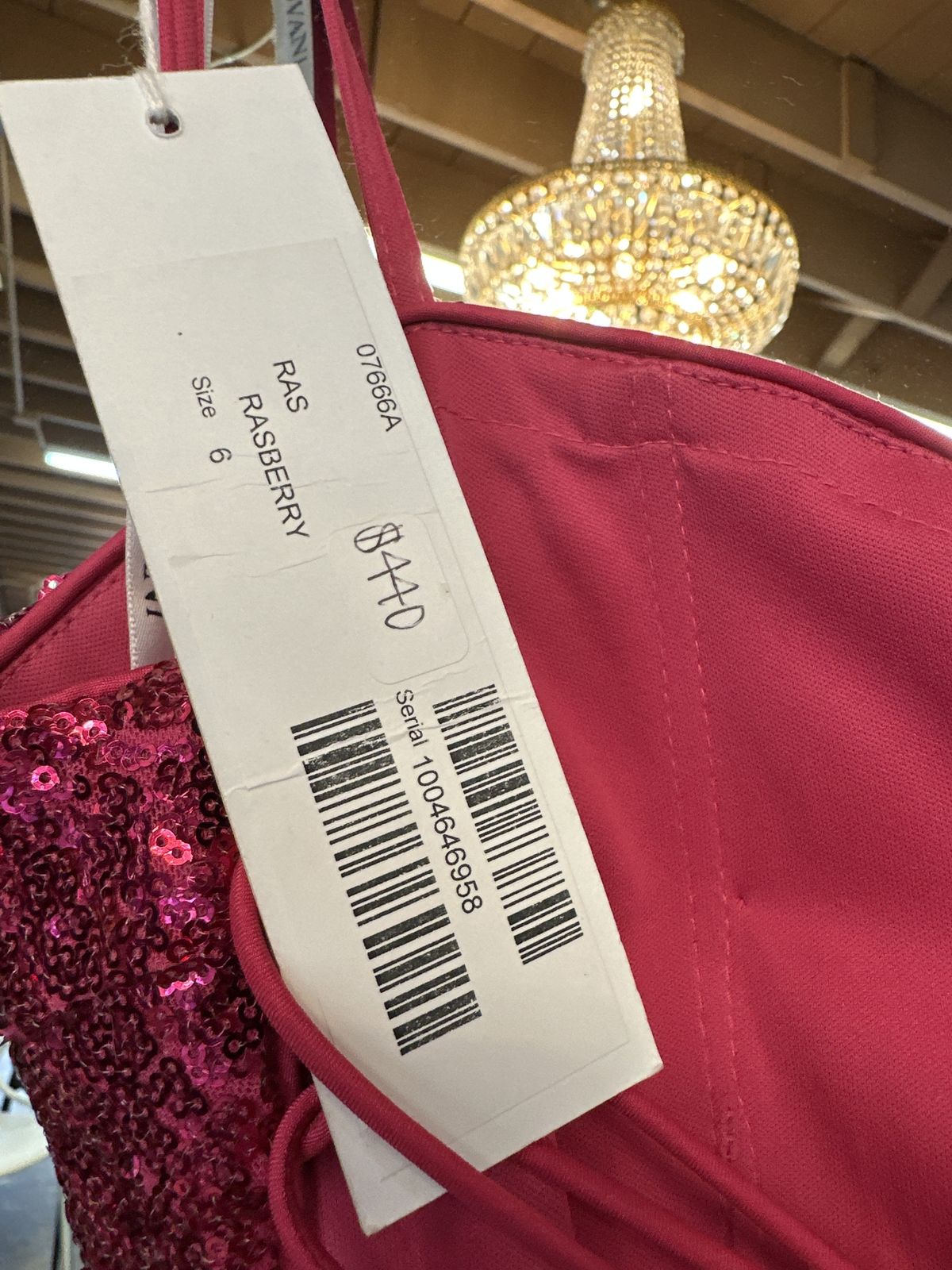 Style 07666a Jovani Size 6 Plunge Pink Cocktail Dress on Queenly