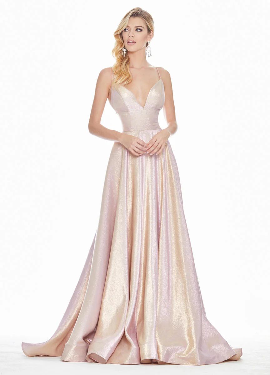 Style 1513 Ashley Lauren Size 6 Pink A-line Dress on Queenly