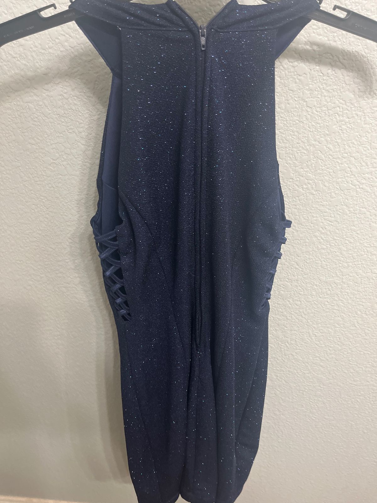 Size XS Prom High Neck Blue Cocktail Dress on Queenly