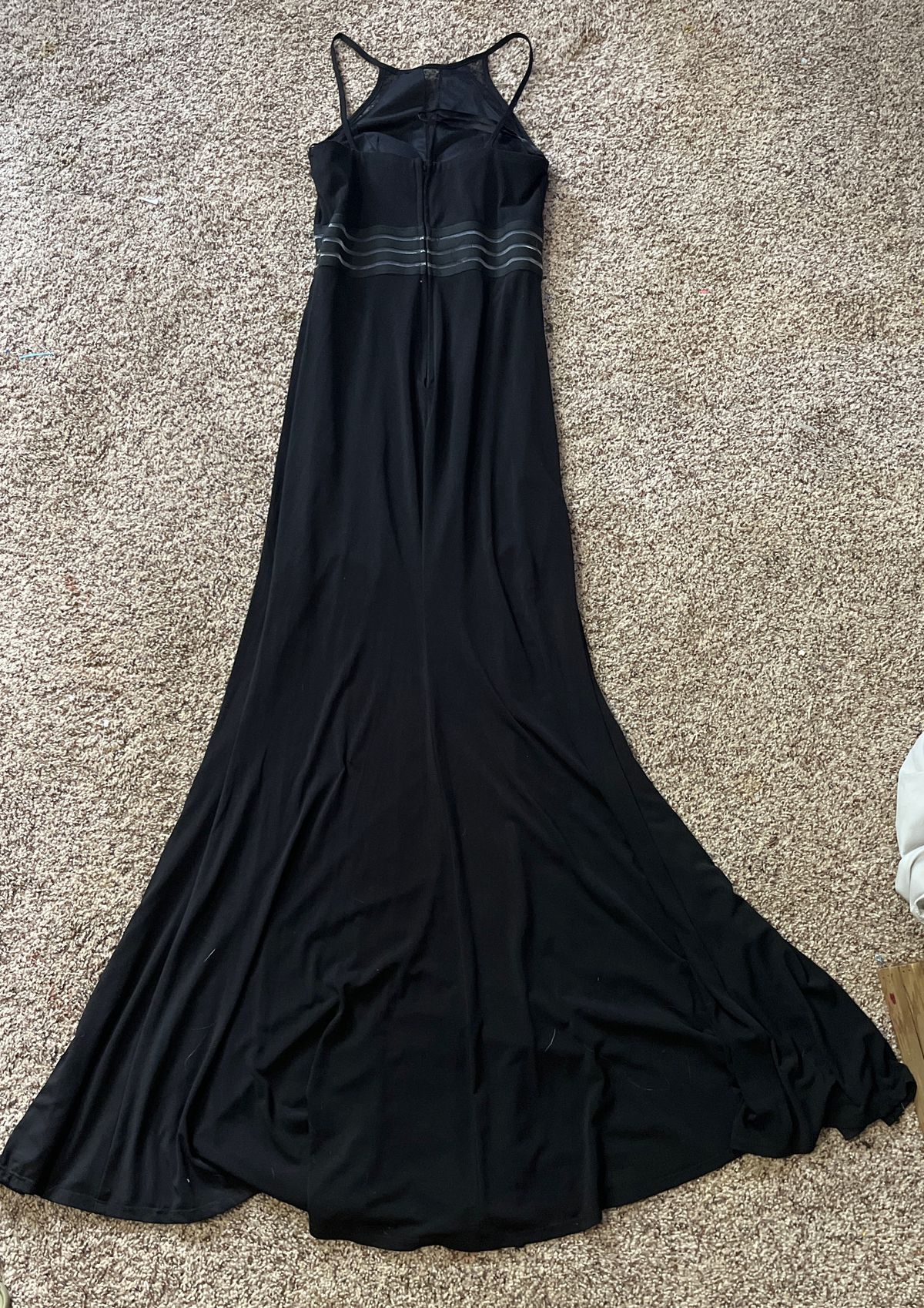 Jodi krostopher Size 6 Prom High Neck Black Side Slit Dress on Queenly