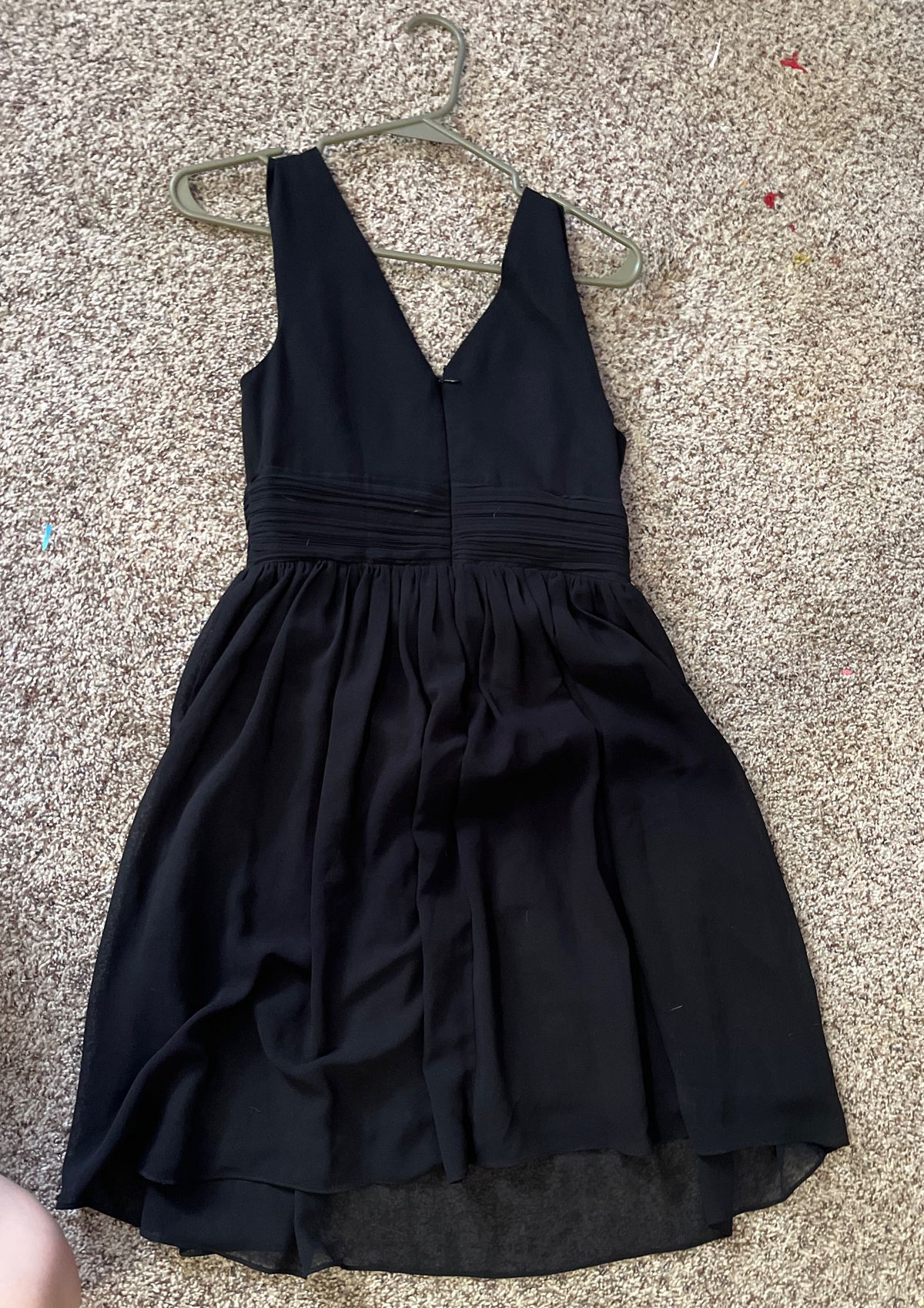 Ever Pretty Size 6 Prom Plunge Black Floor Length Maxi on Queenly