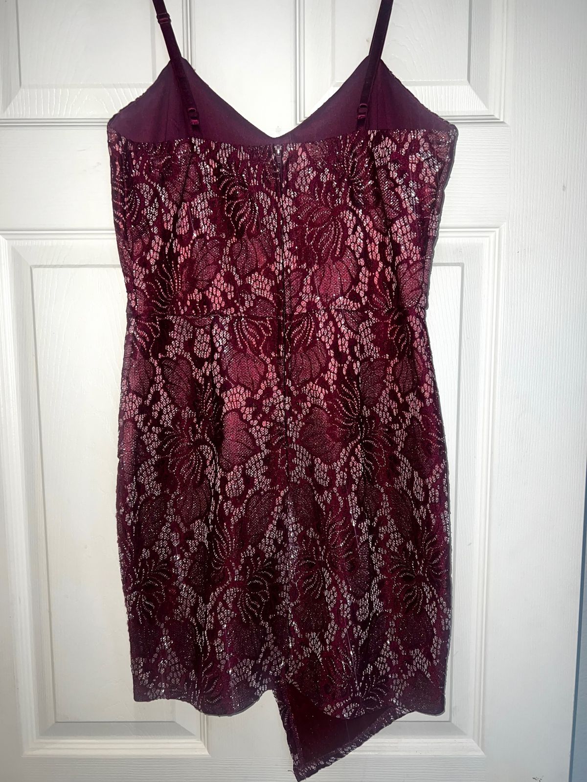 Size S Homecoming Plunge Purple Cocktail Dress on Queenly
