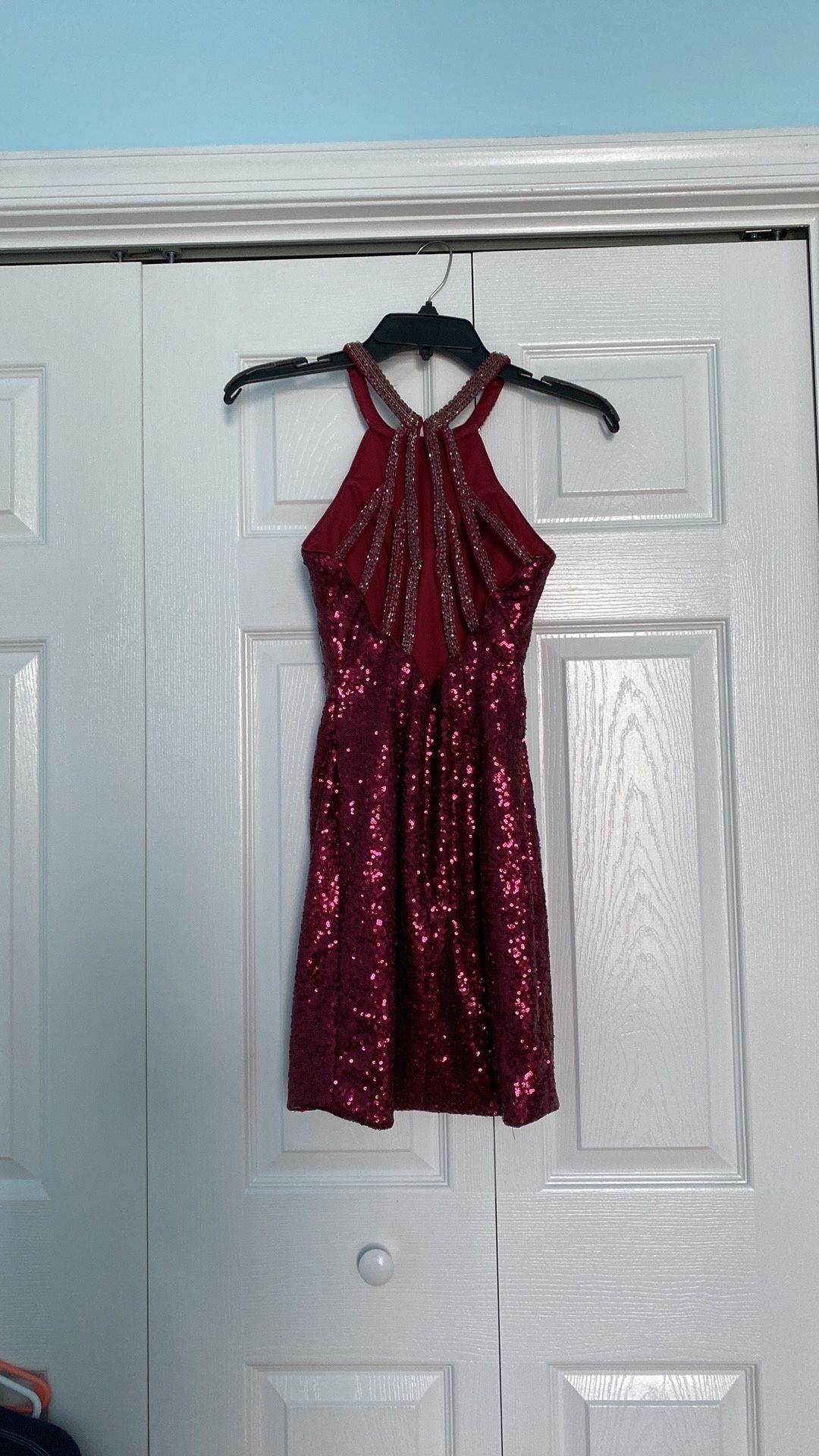 Alyce Paris Size 0 Homecoming Burgundy Red Cocktail Dress on Queenly