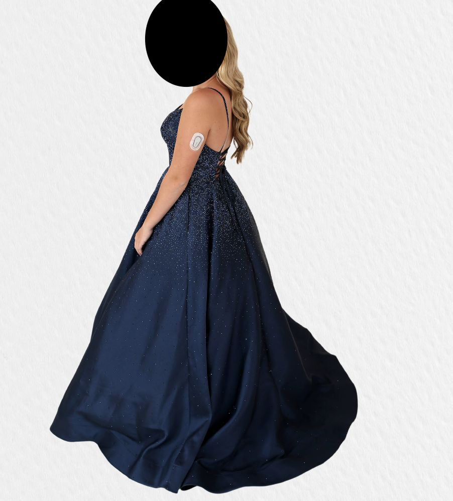 Sherri Hill Size 8 Pageant Navy Blue Ball Gown on Queenly