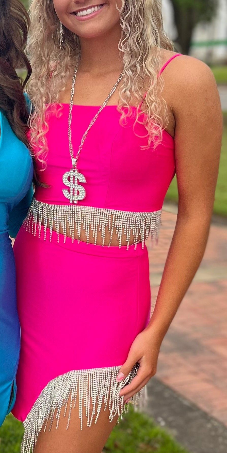 Rachel Allan Size 4 Homecoming Plunge Pink Cocktail Dress on Queenly