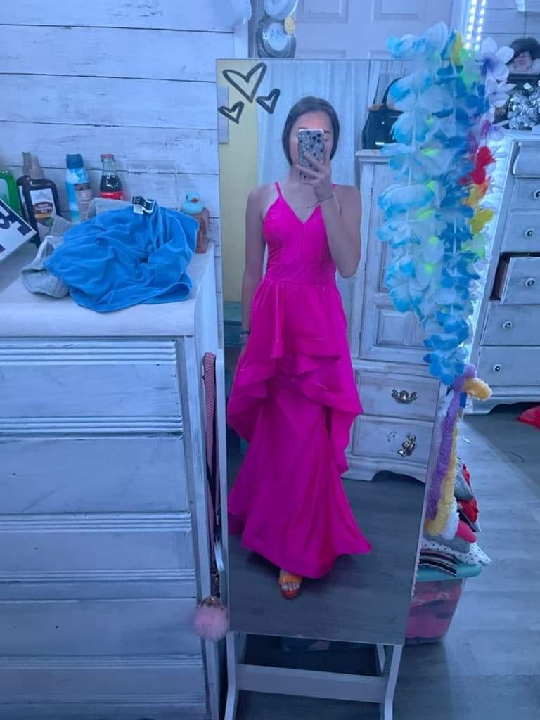 Size 0 Pink Mermaid Dress on Queenly