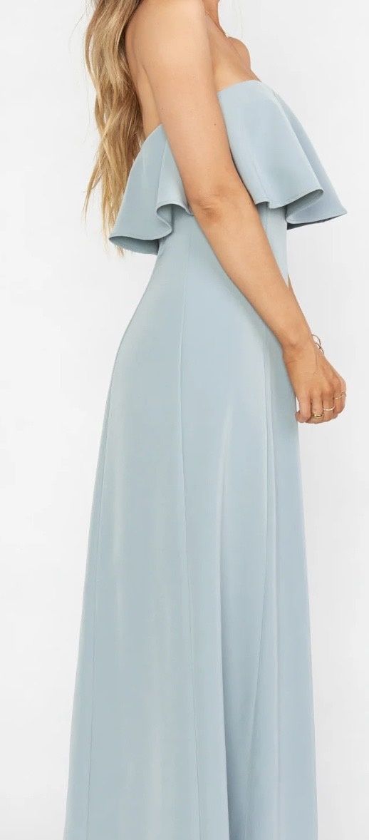 Size 10 Bridesmaid Green A-line Dress on Queenly