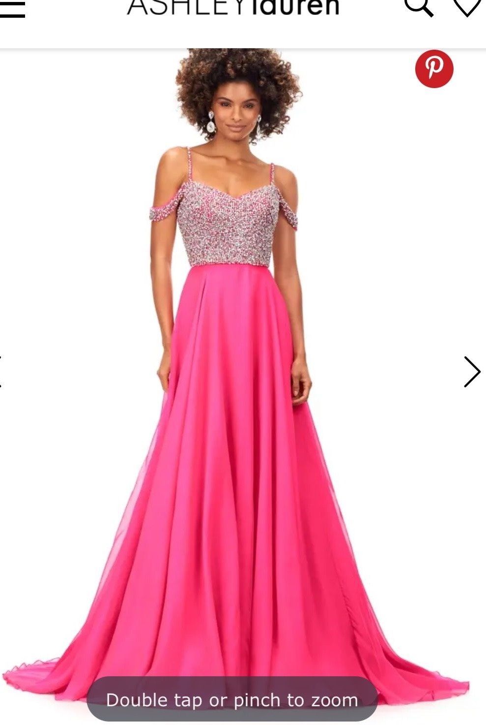 Style 11253 Ashley Lauren Size 12 Prom Off The Shoulder Pink A-line Dress on Queenly