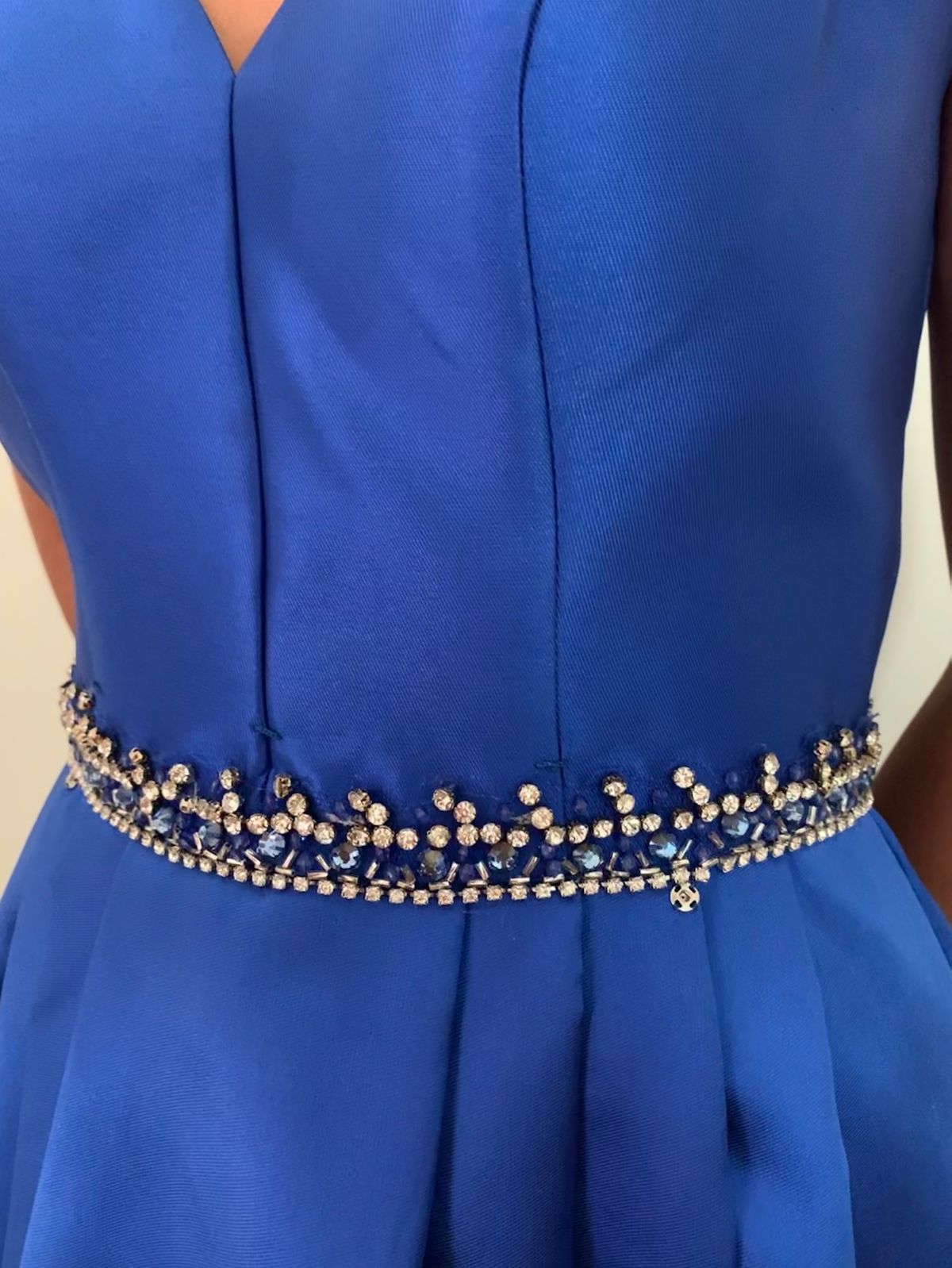 GLS Collective Size S Prom Plunge Royal Blue Cocktail Dress on Queenly