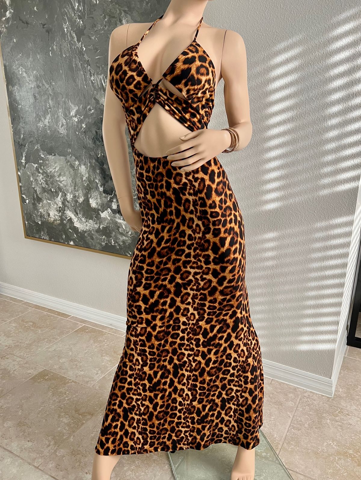 Size S Plunge Brown Mermaid Dress on Queenly