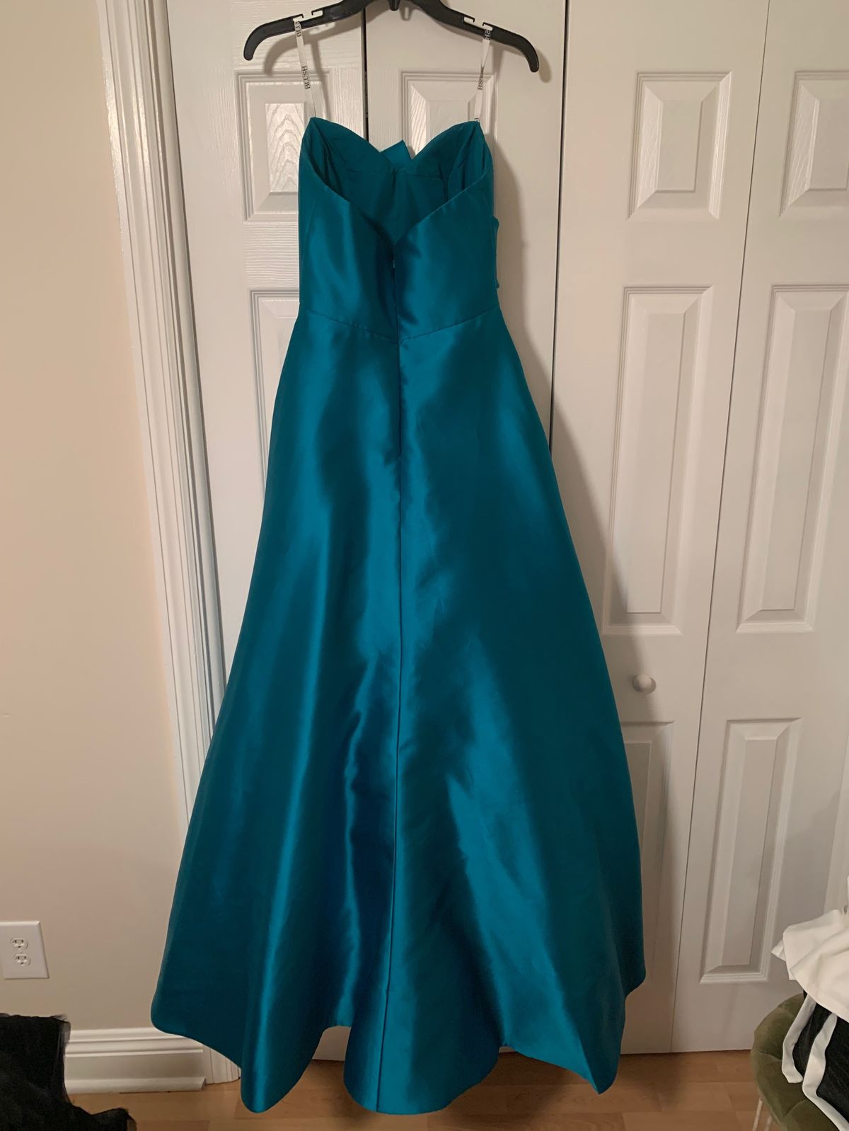 Blush Prom Size 6 Strapless Blue Ball Gown on Queenly