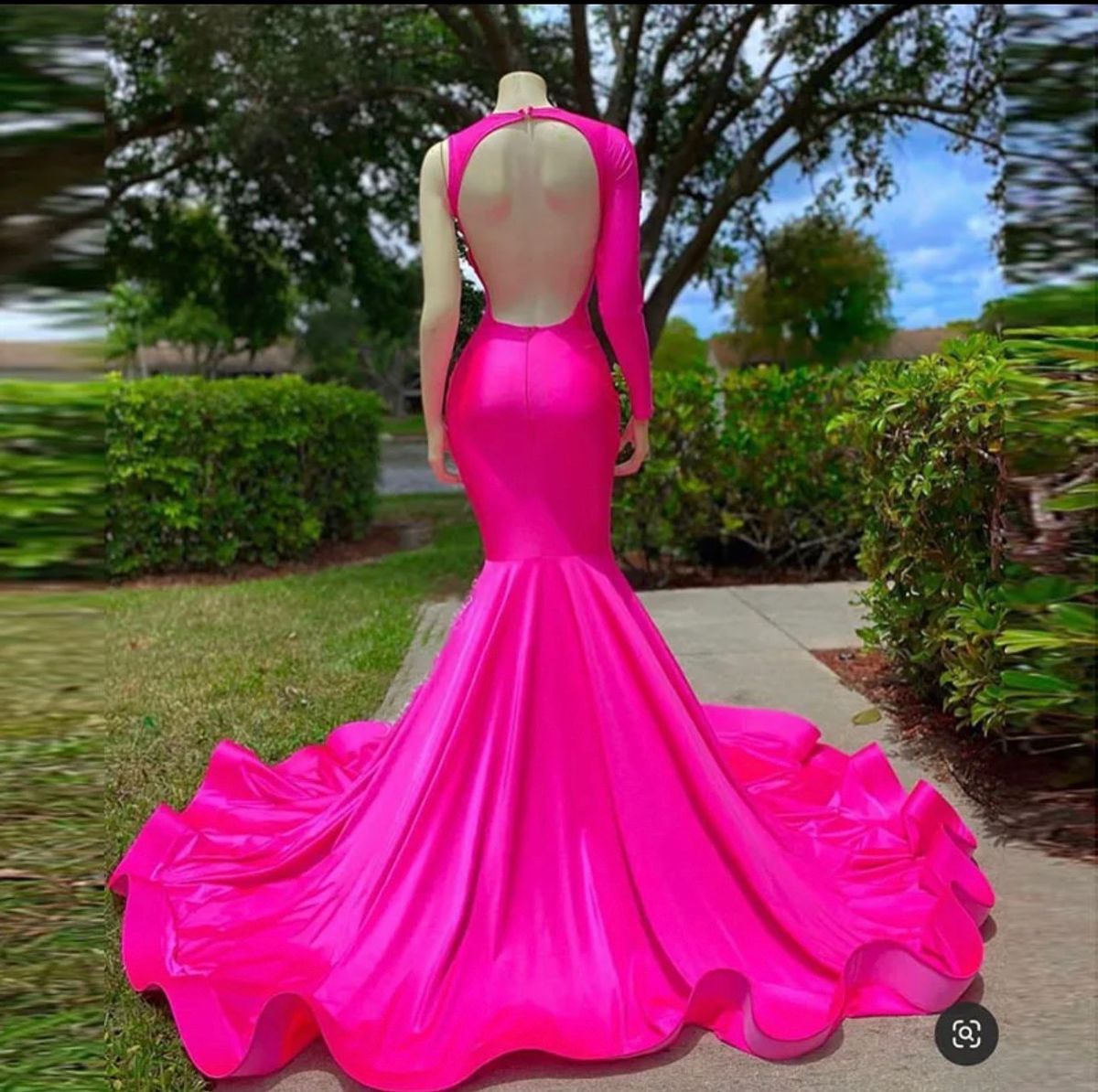 Size S Pageant Pink Mermaid Dress on Queenly