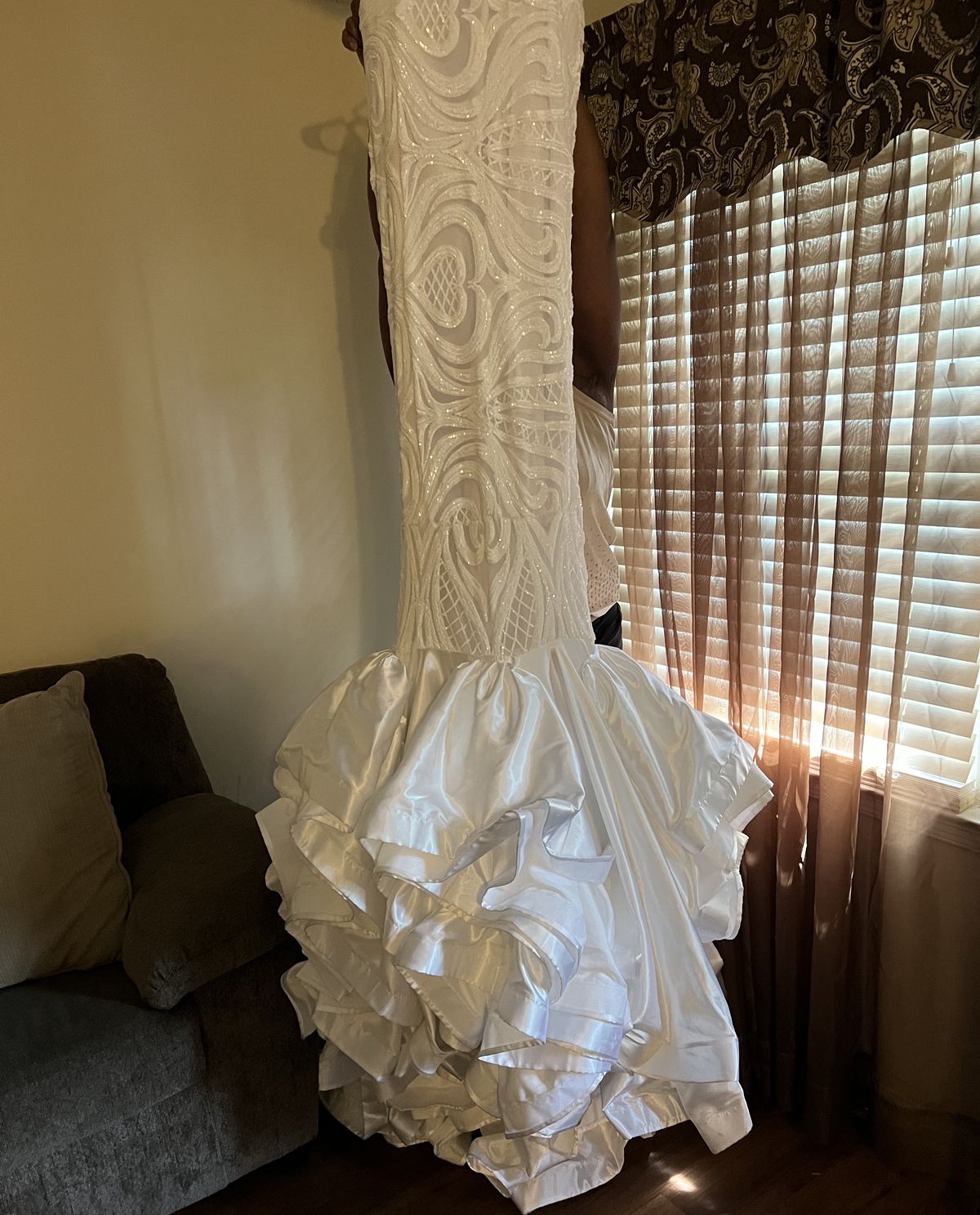 Plus Size 20 White Mermaid Dress on Queenly