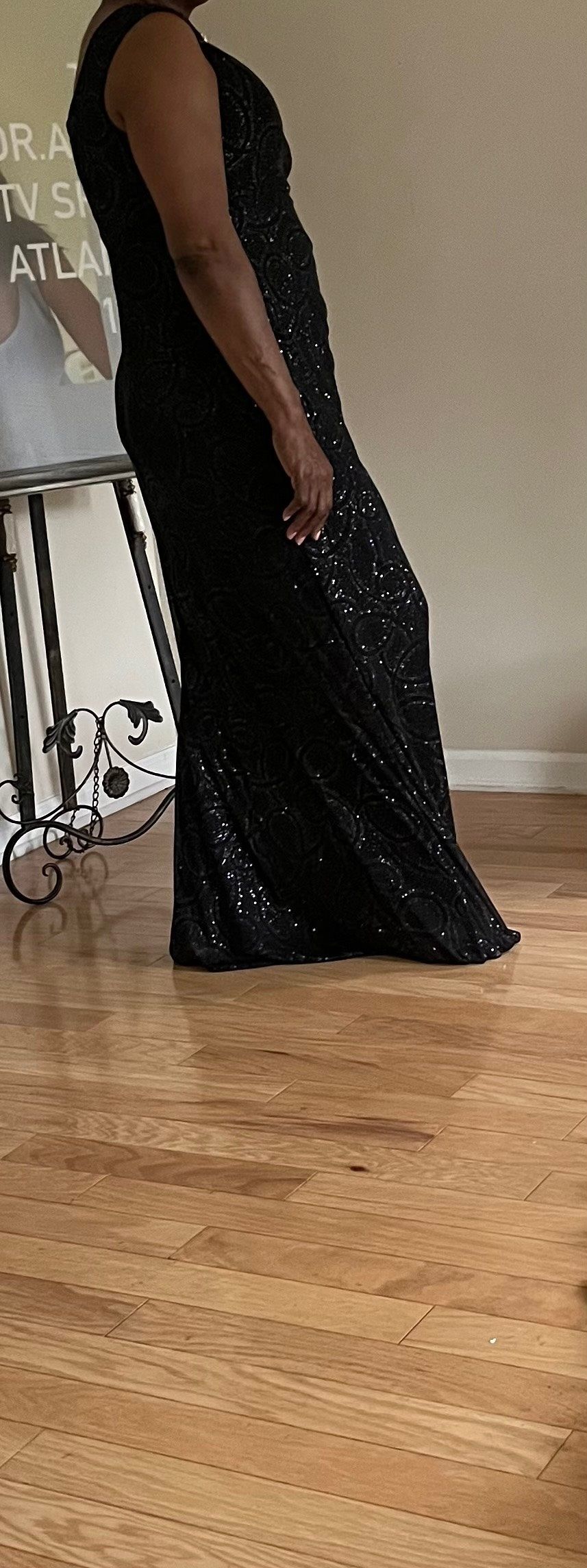 Size L Prom Black Ball Gown on Queenly