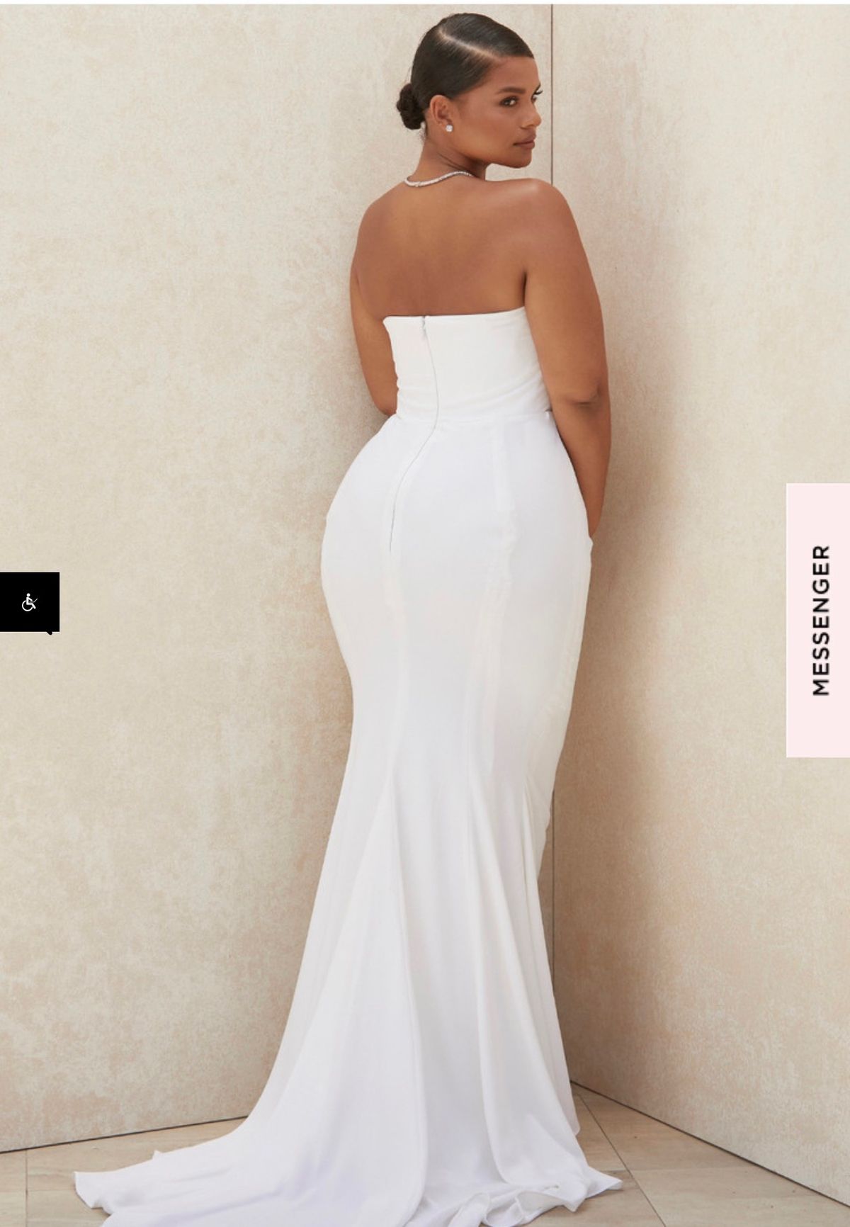 house-of-cb-size-xl-strapless-white-dress-with-train