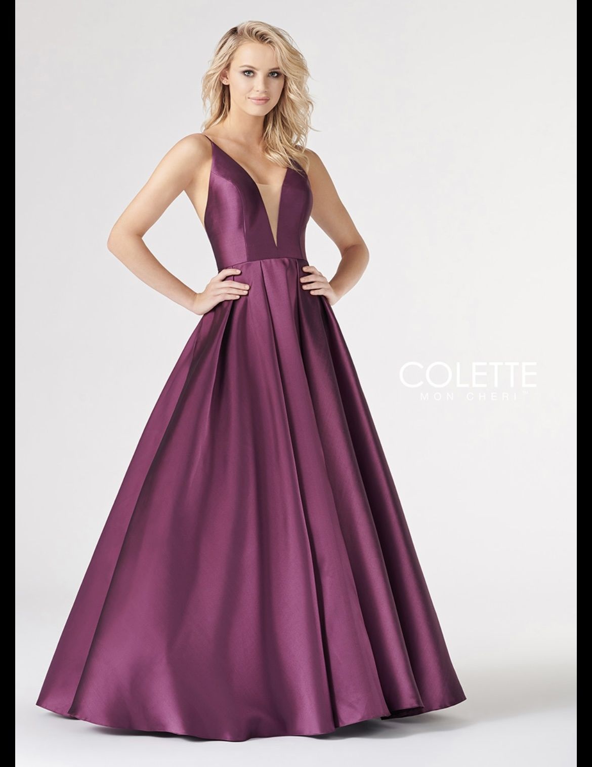 Colette  Size 2 Prom Purple A-line Dress on Queenly