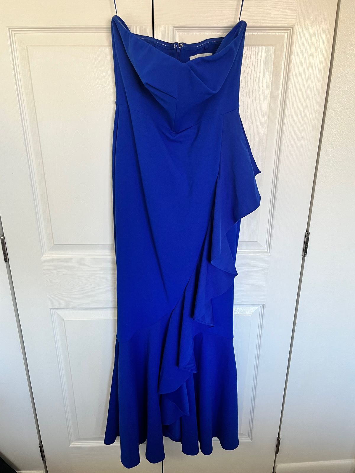 Dress the Population Size M Strapless Royal Blue Mermaid Dress on Queenly