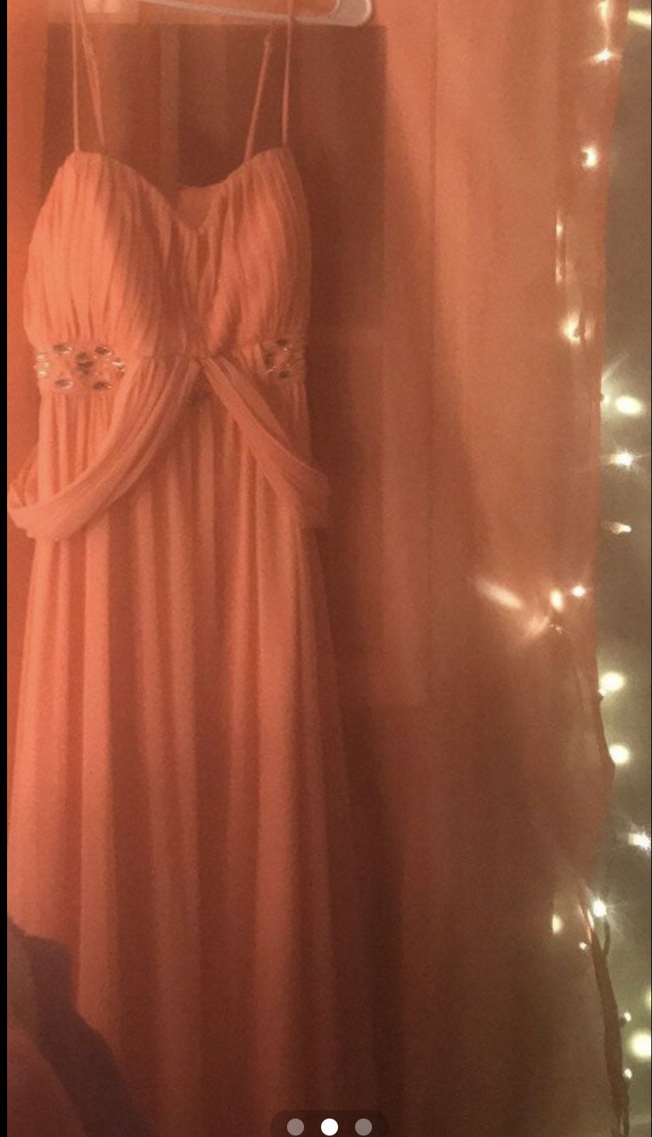 Style Bohemian  Jessica Howard Size XL Prom Plunge Pink Floor Length Maxi on Queenly