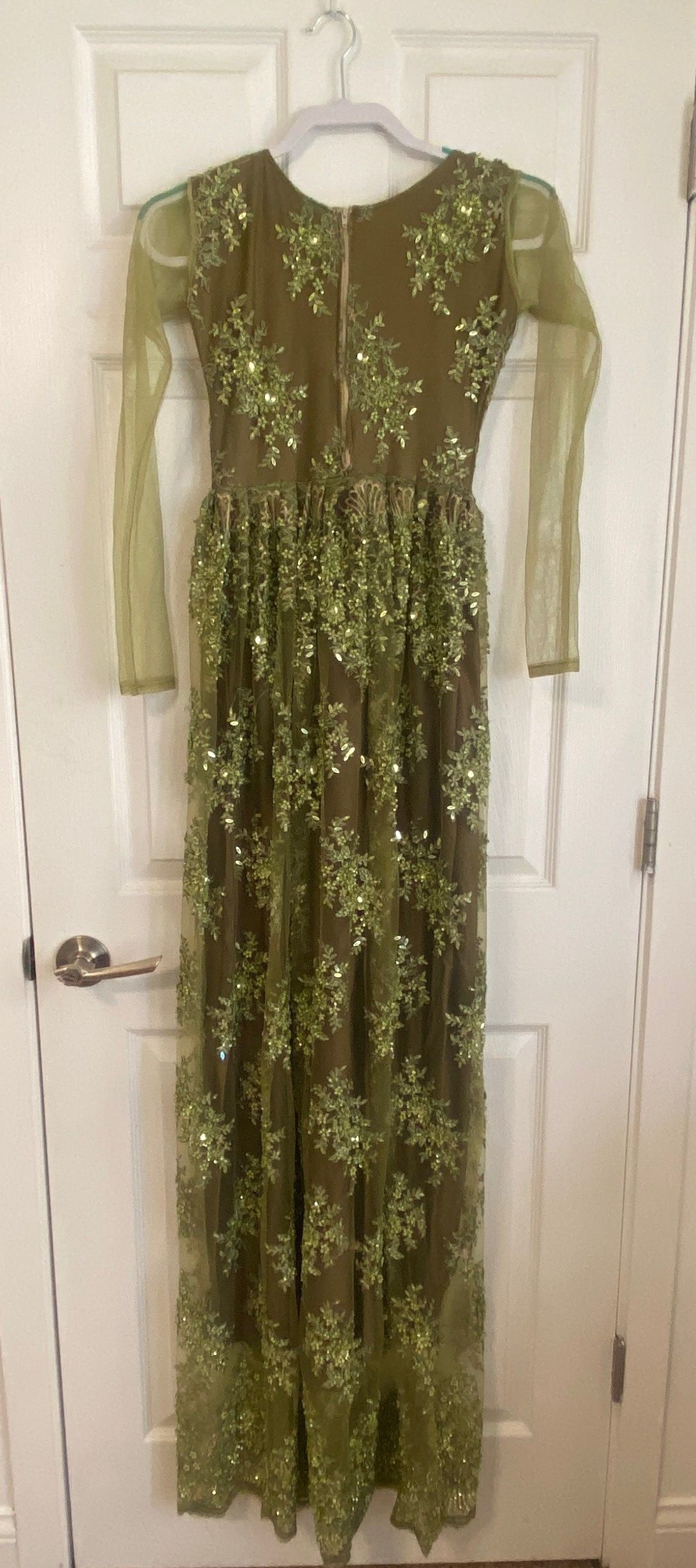 Handmade Size XS Prom Green A-line Dress on Queenly