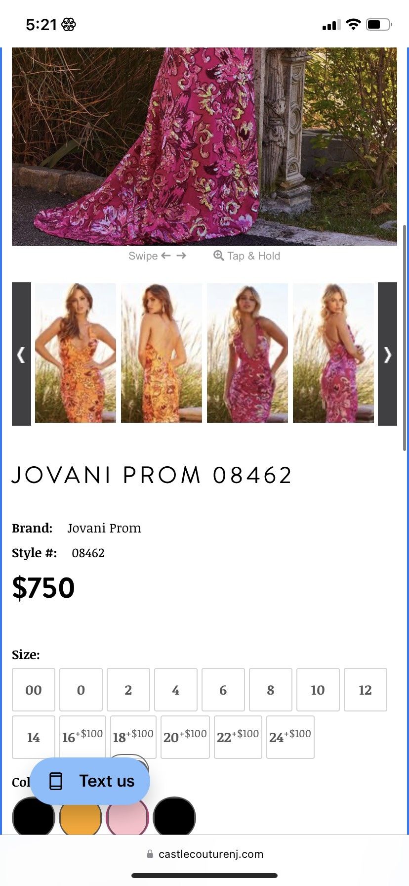 Jovani Size 4 Prom Halter Pink Mermaid Dress on Queenly