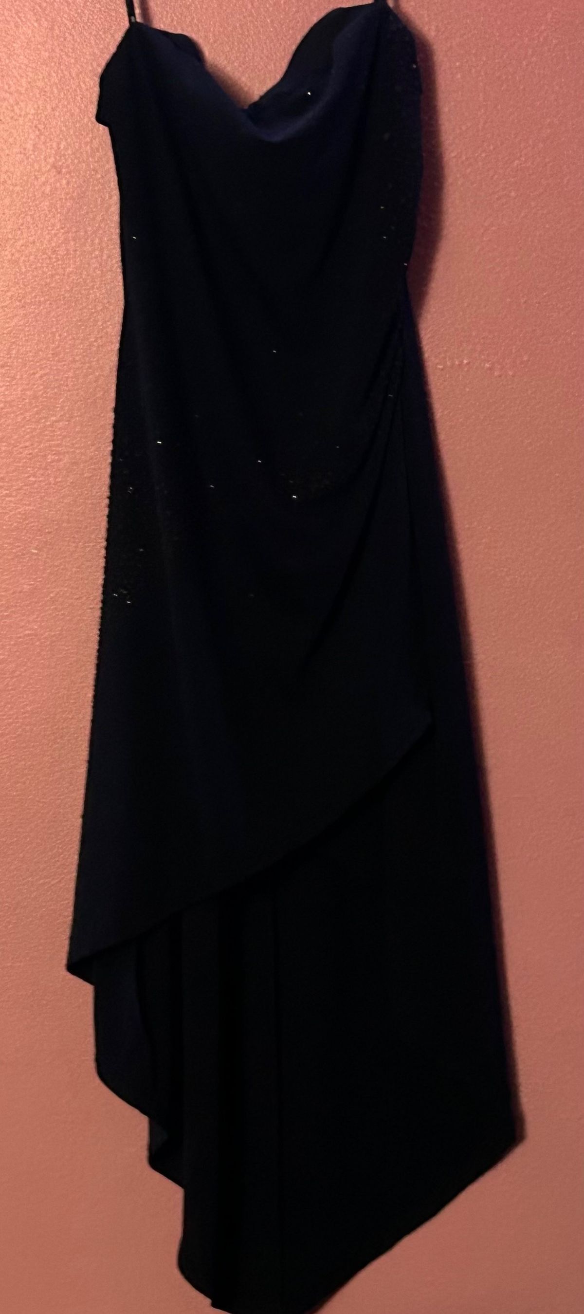 Rampage Size M Homecoming Strapless Velvet Black Cocktail Dress on Queenly