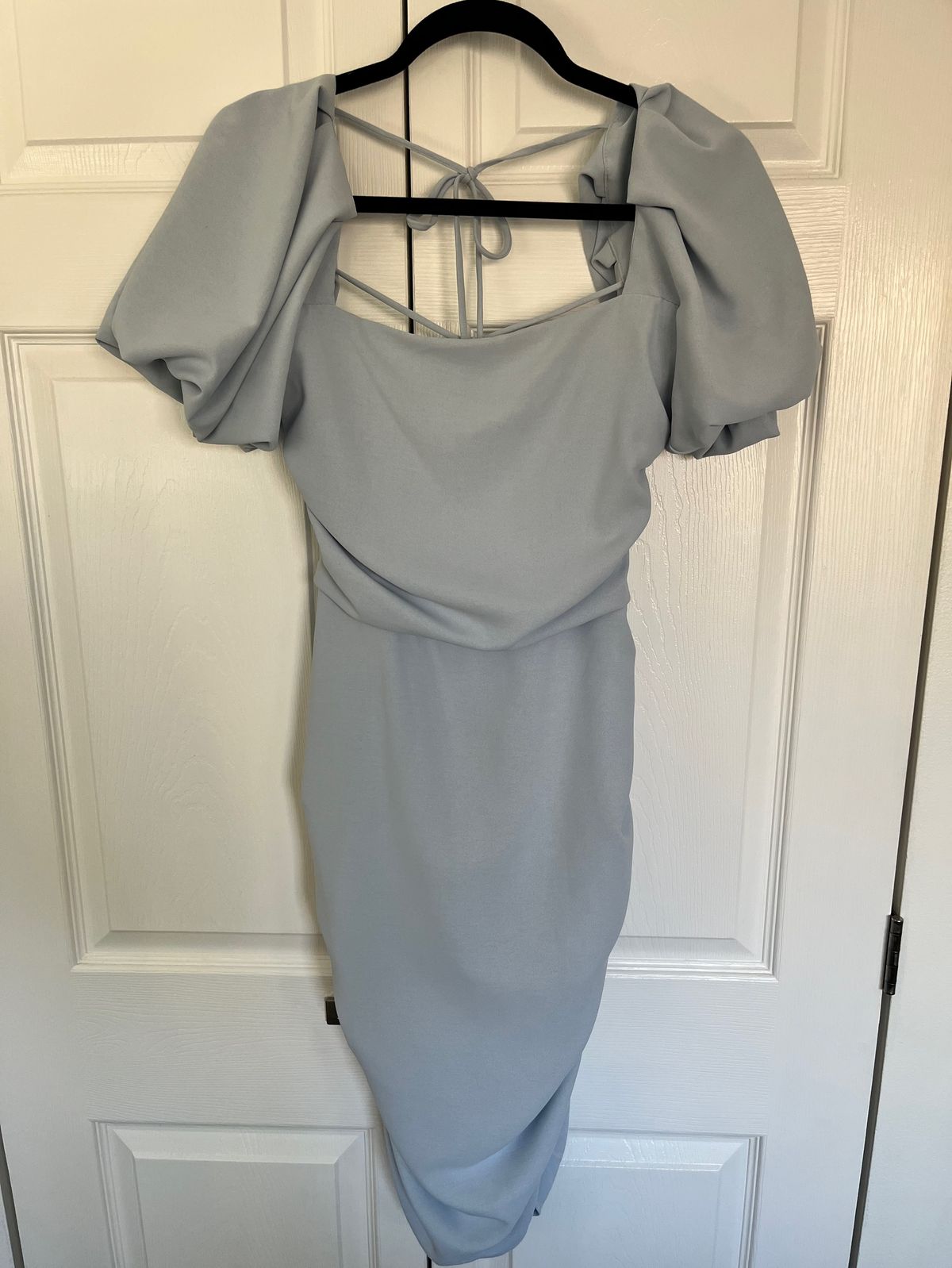 Size 6 Cap Sleeve Light Blue Cocktail Dress on Queenly