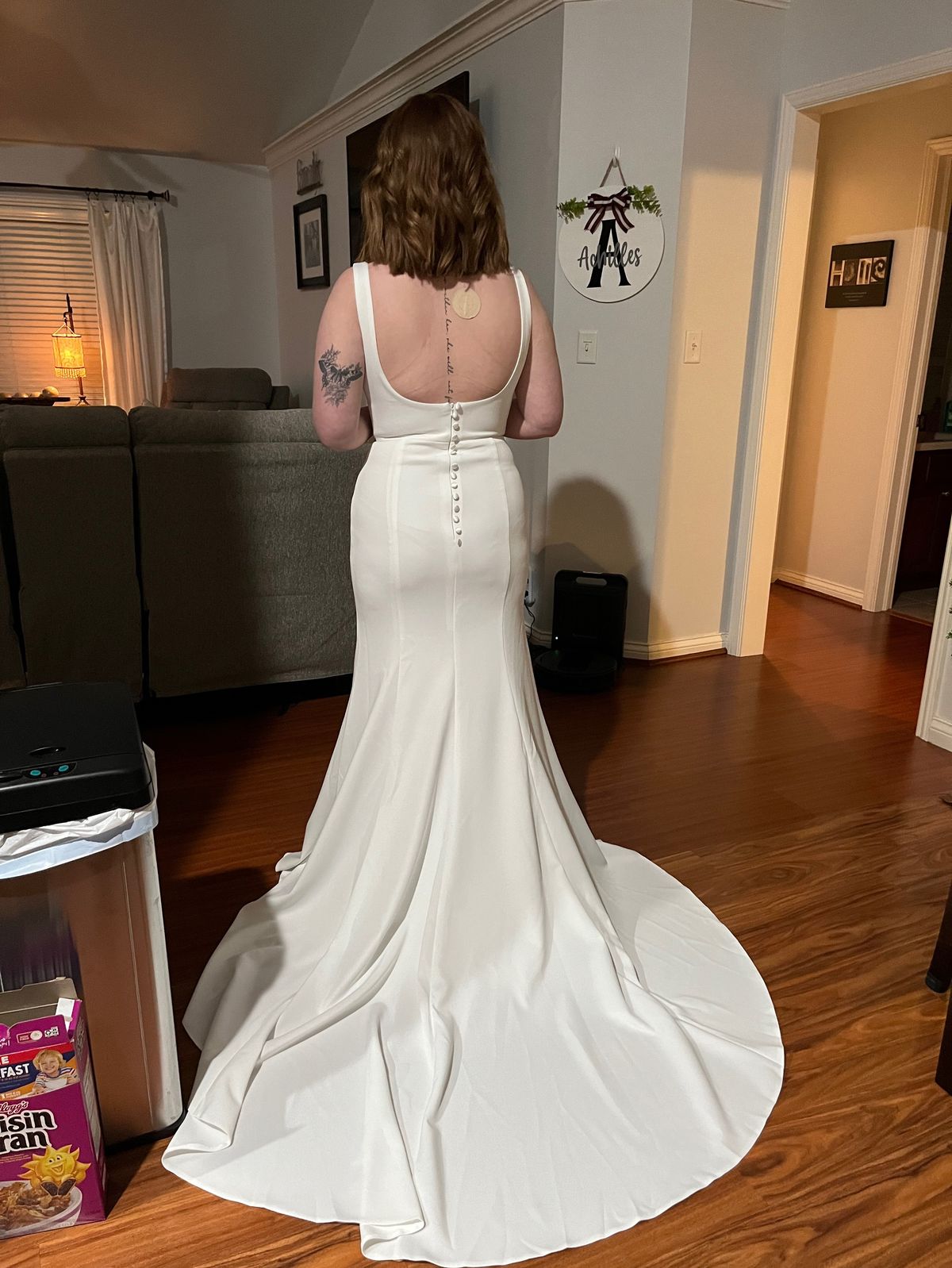 Size 8 Wedding White Mermaid Dress on Queenly
