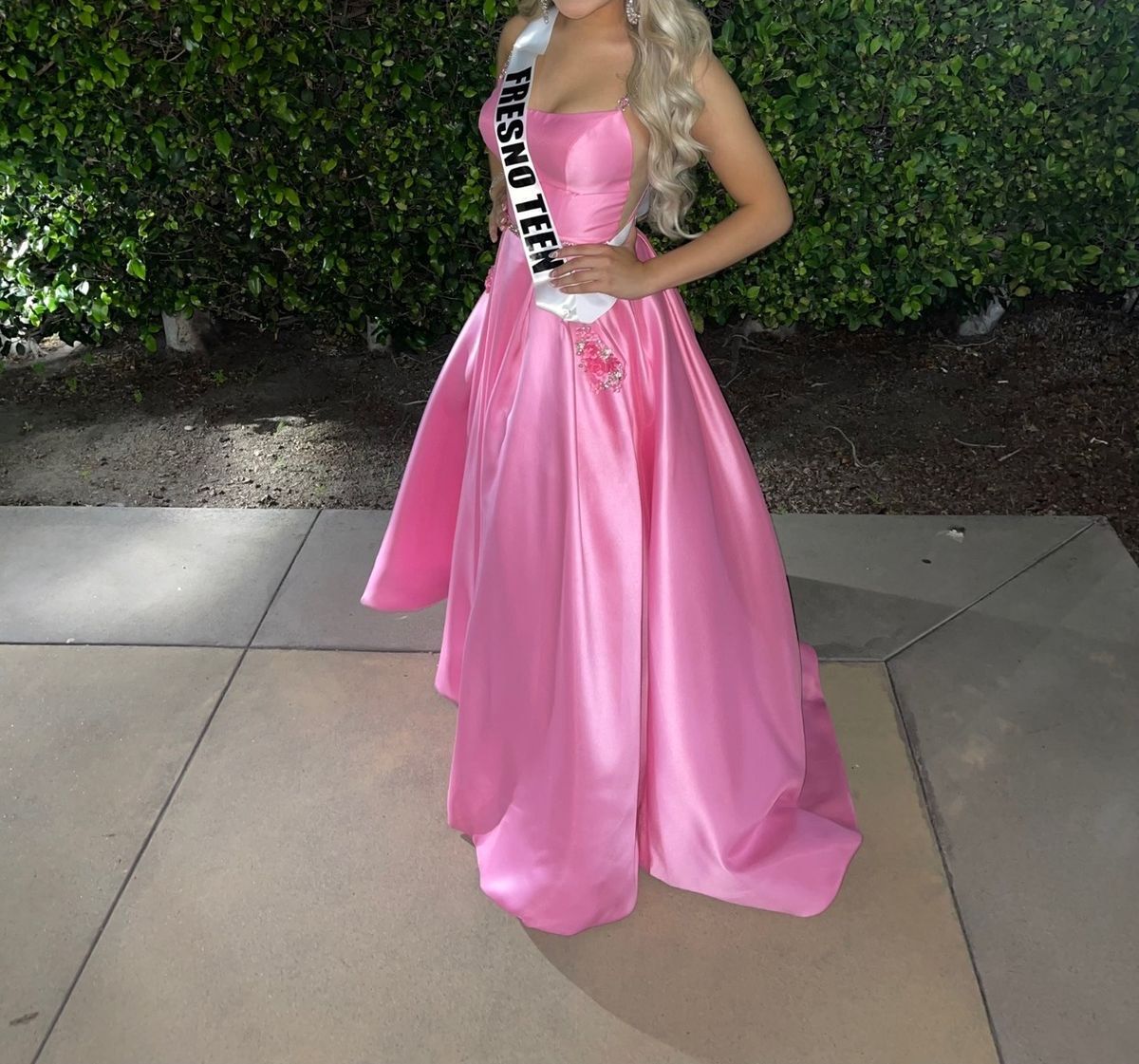 Sherri Hill Size 2 Prom Satin Light Pink Ball Gown on Queenly