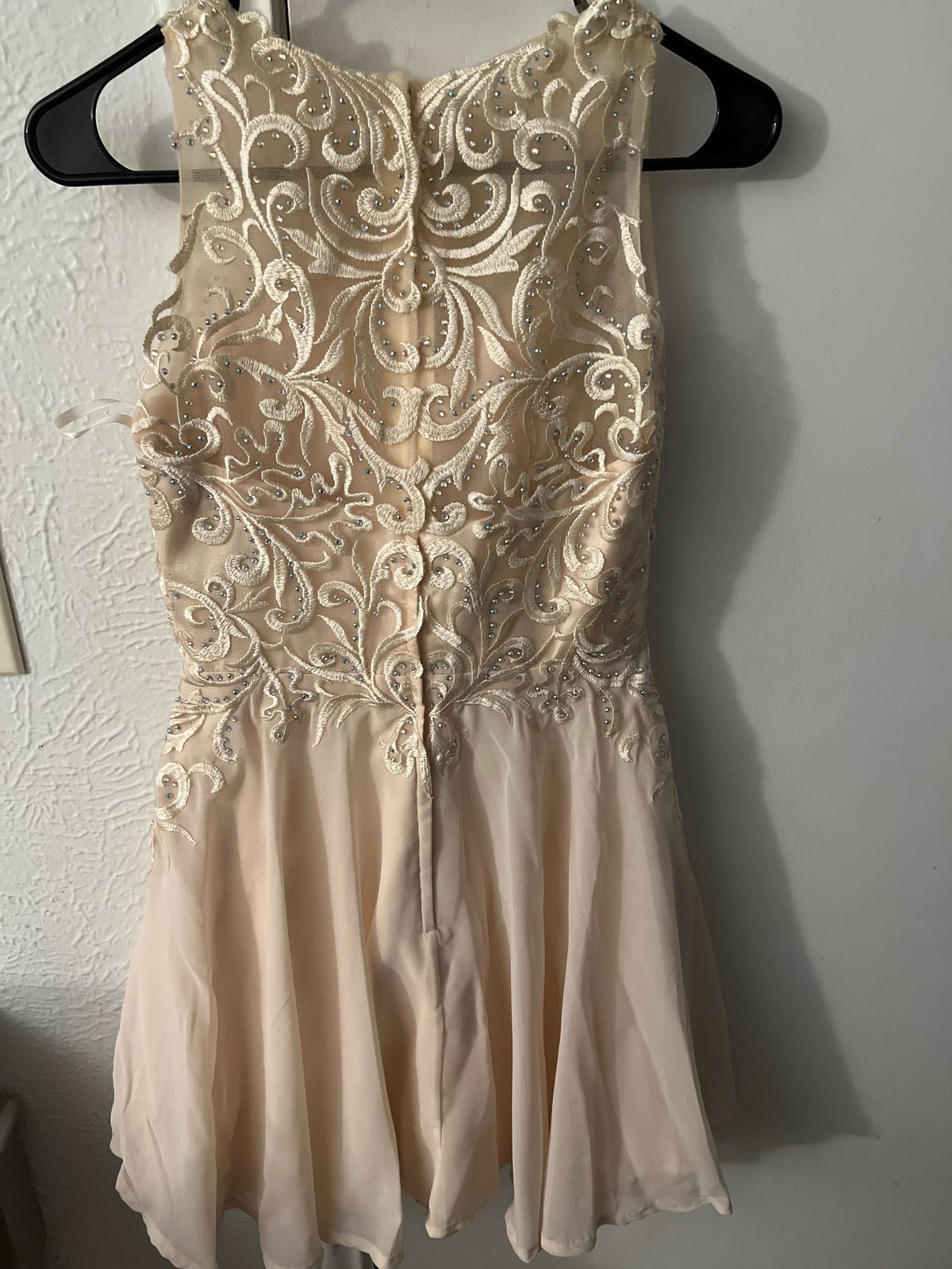Style 1556 may queen Size 8 Prom Nude A-line Dress on Queenly