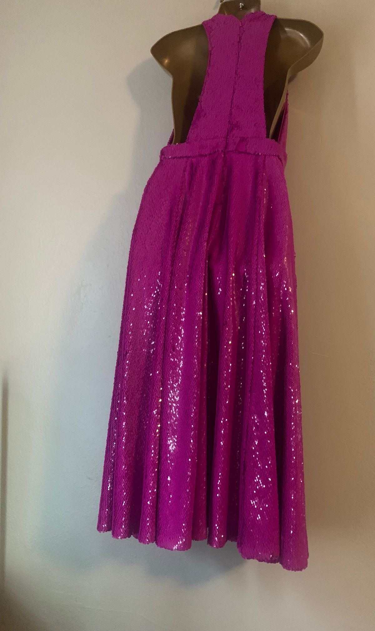 Jay Godfrey Size 10 Prom Plunge Hot Pink A-line Dress on Queenly