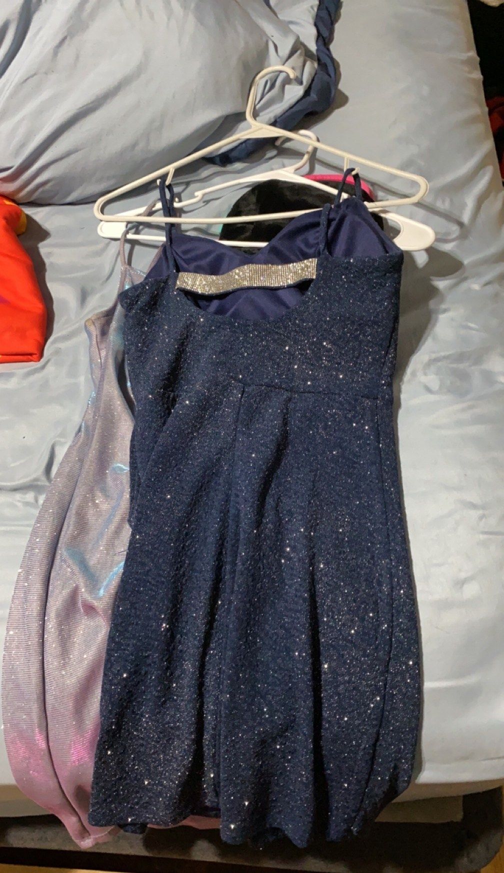 Midnight doll Size 0 Homecoming Plunge Blue Cocktail Dress on Queenly