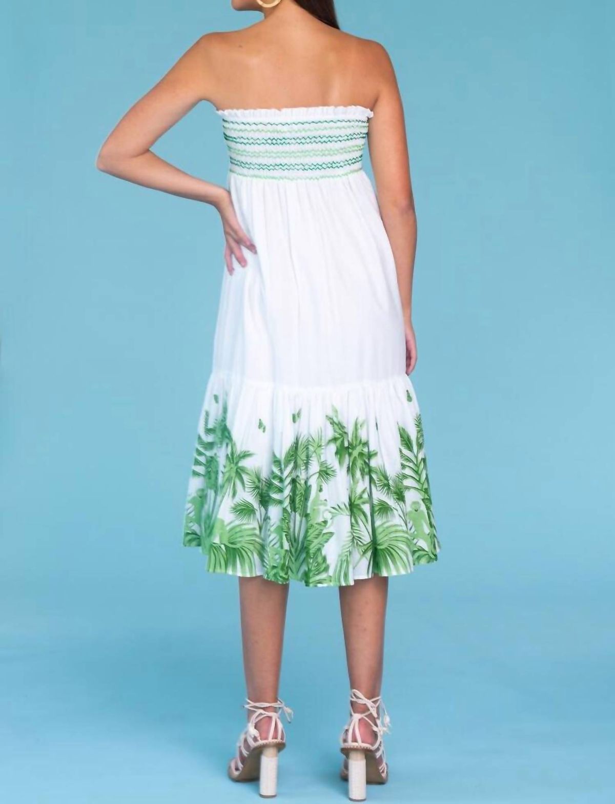 Style 1-1599069796-2696 Olivia James the Label Size L Strapless White Cocktail Dress on Queenly