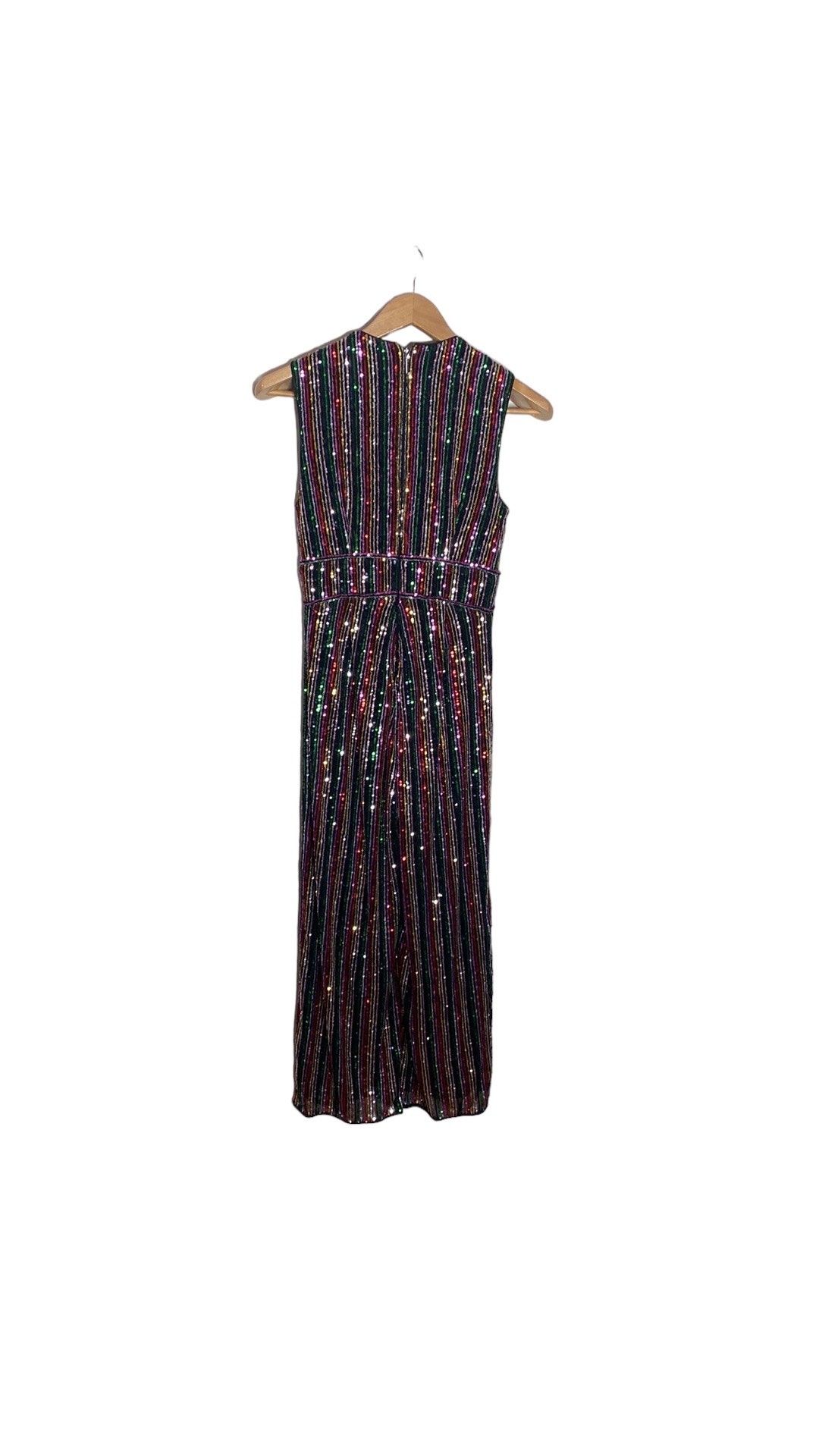 Style Winnipeg Saylor x Free People Size XS Nightclub Plunge Multicolor Formal Jumpsuit on Queenly