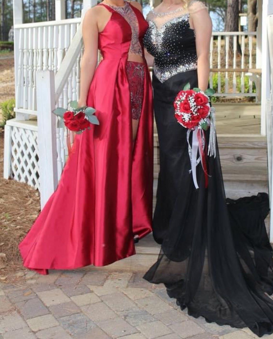 Rachel Allan Size 8 Prom Red Dress With Train on Queenly