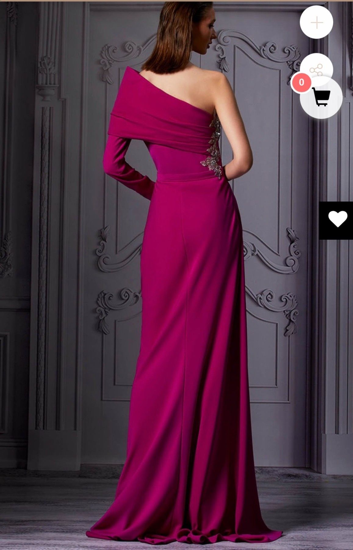 Style K3847 Mnm couture Size M Prom One Shoulder Pink Side Slit Dress on Queenly