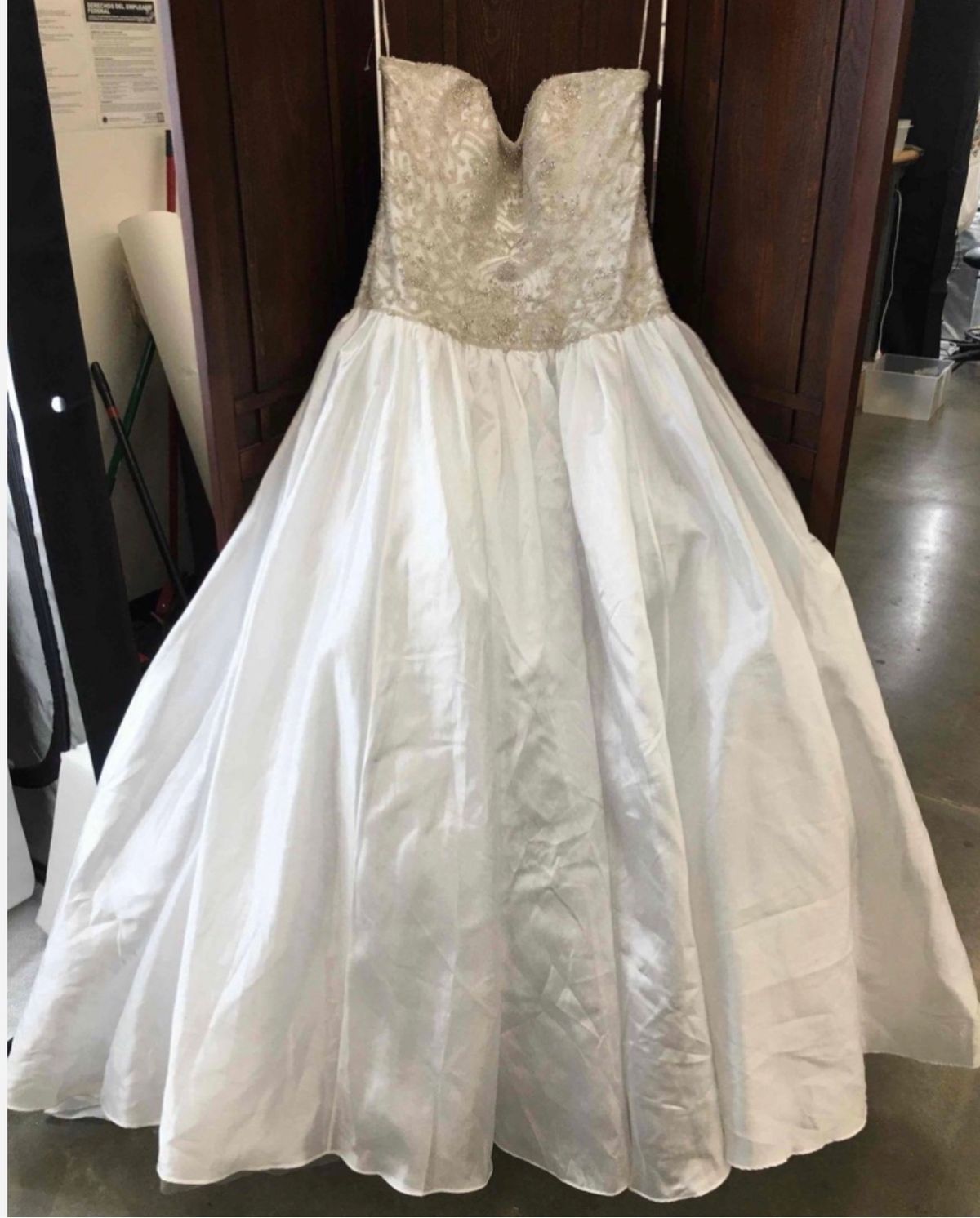 Maggie Sottero Plus Size 18 Prom White Ball Gown on Queenly